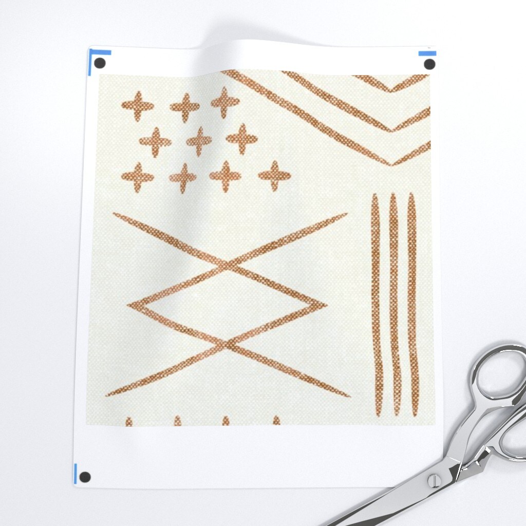 Vintage Moroccan Bone Dark Maple Beige Boho Trendy Tribal Farmhouse & Modern Bohemian Home Geometric Mudcloth Custom Removable Wallpaper by Spoonflower Peel & Stick Wallpaper 2FT Wide