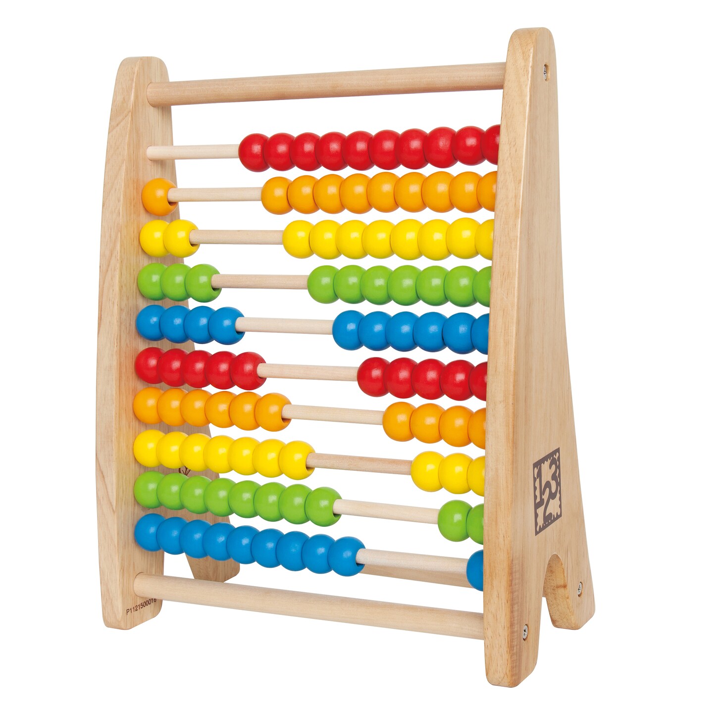 Hape: Rainbow Bead Abacus&#xA0;- Colorful Wooden Counting Toy, Freestanding 10 Row Abacus, Math &#x26; Logic Development Play, 10 x 4.7 x 12.6&#x22;, Kids Ages 3+