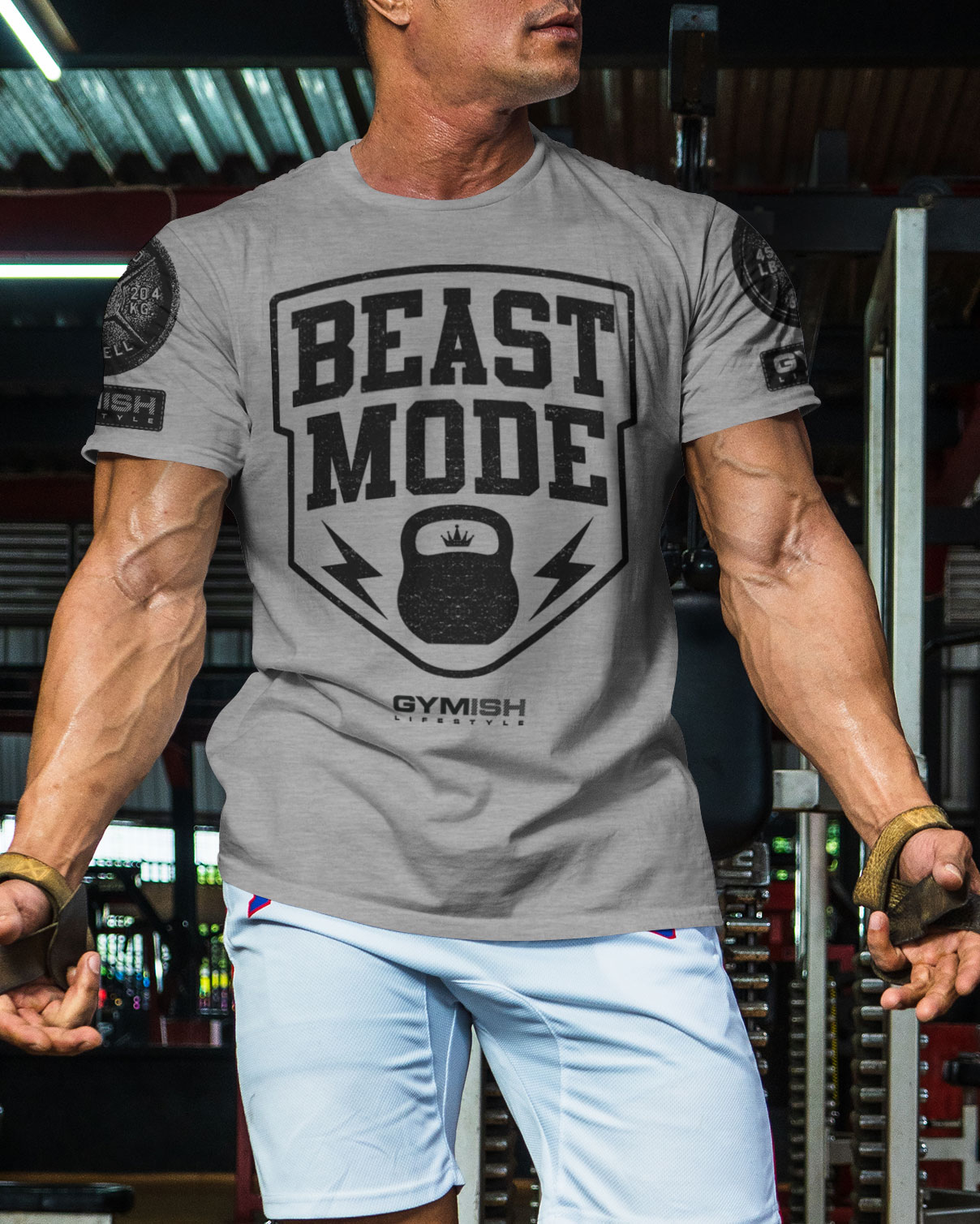 007. Beast Mode Funny Motivational Workout Gym T-Shirt for Men - image34