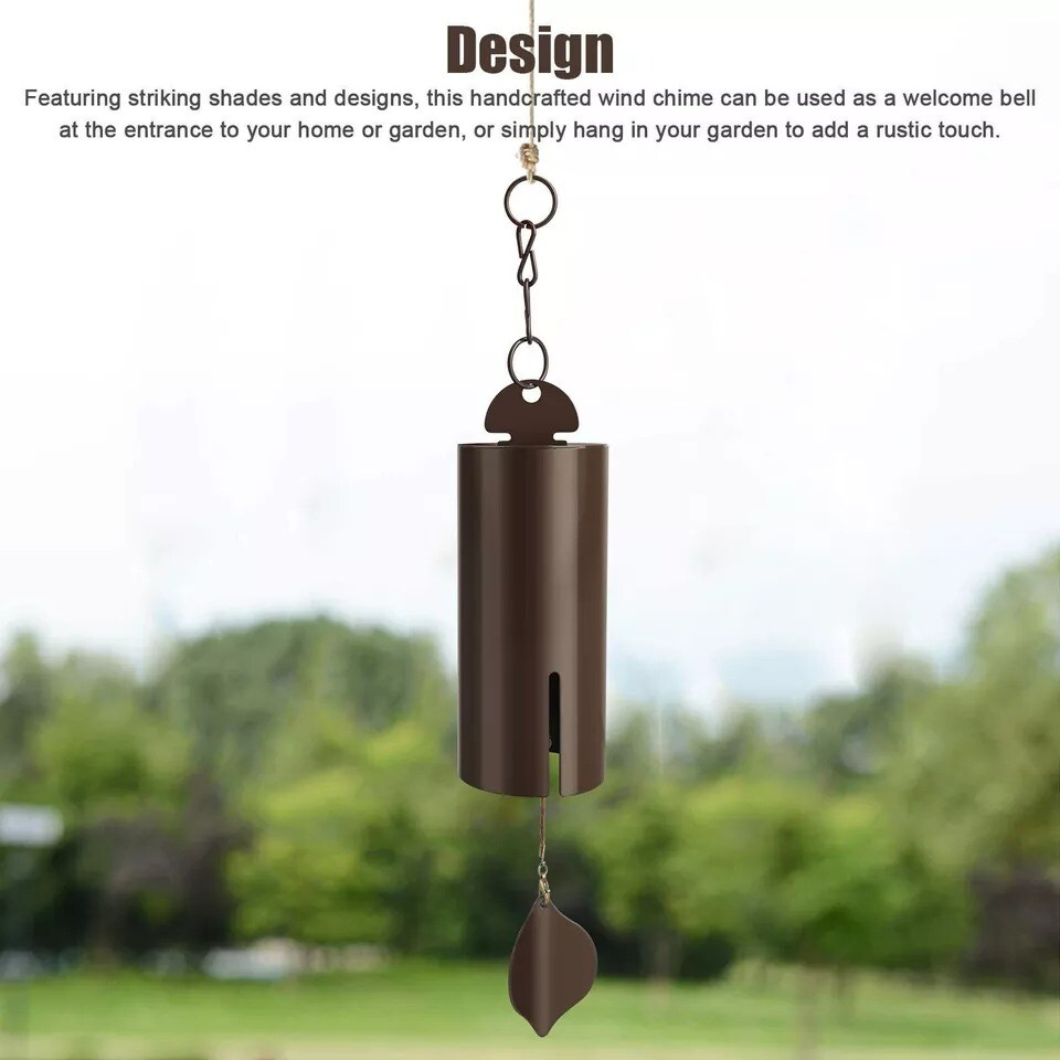 Large Deep Resonance Serenity Metal Bell Heroic Wind Chime Outdoor Home Decor
