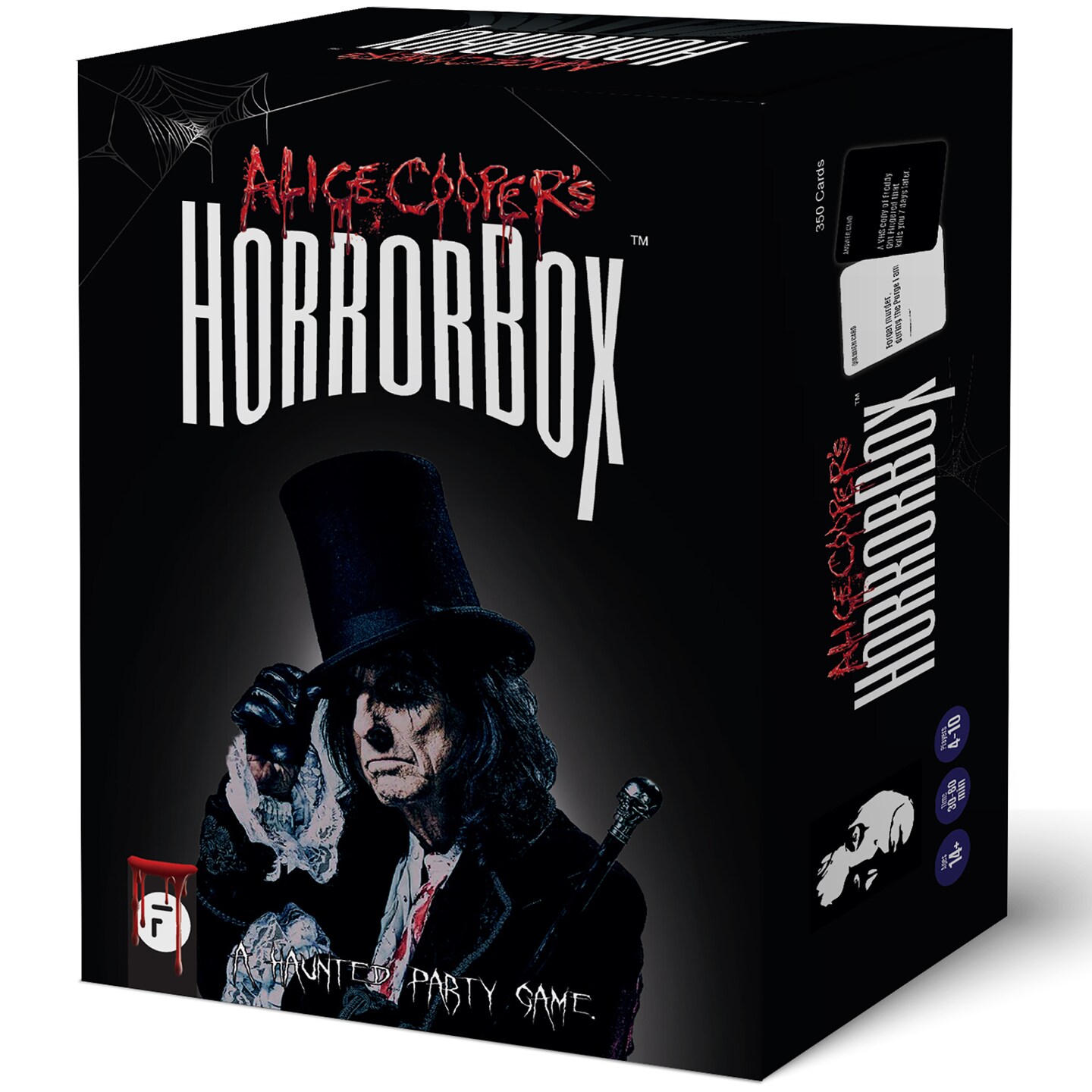 FITZ - Alice Cooper&#x2019;s HorrorBox - A Haunted Party Night - 350 Scary Cards - Family Horror Box Game - Horror Games - Horror Movie Game Night.