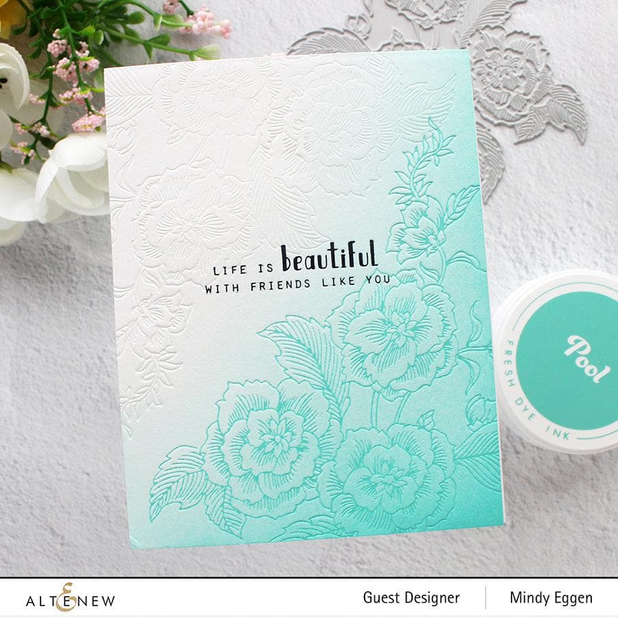Floral Engravings Press Plate/Foil Plate