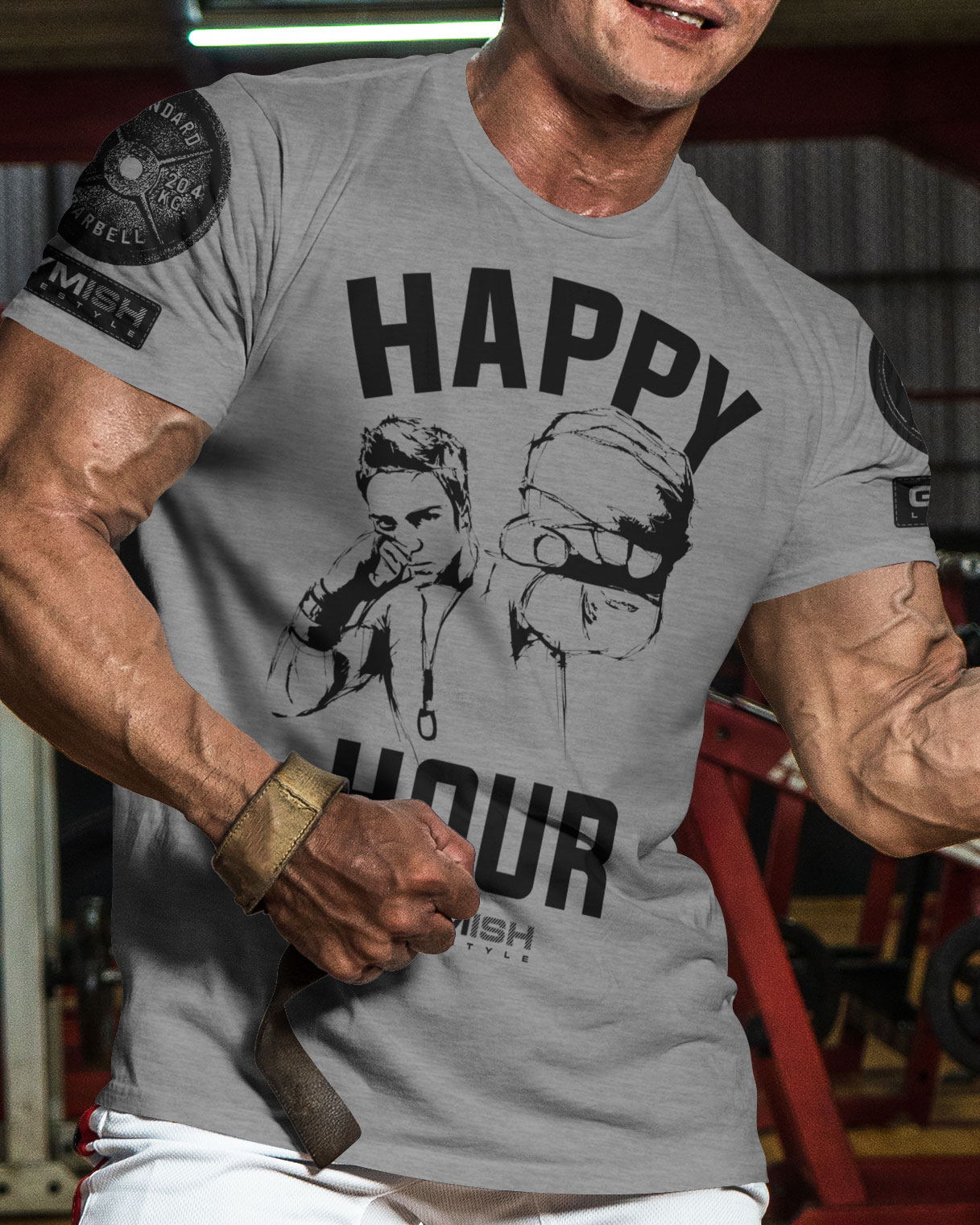 039. Kickboxer Funny Motivational Workout Gym T-Shirt for Men - image33