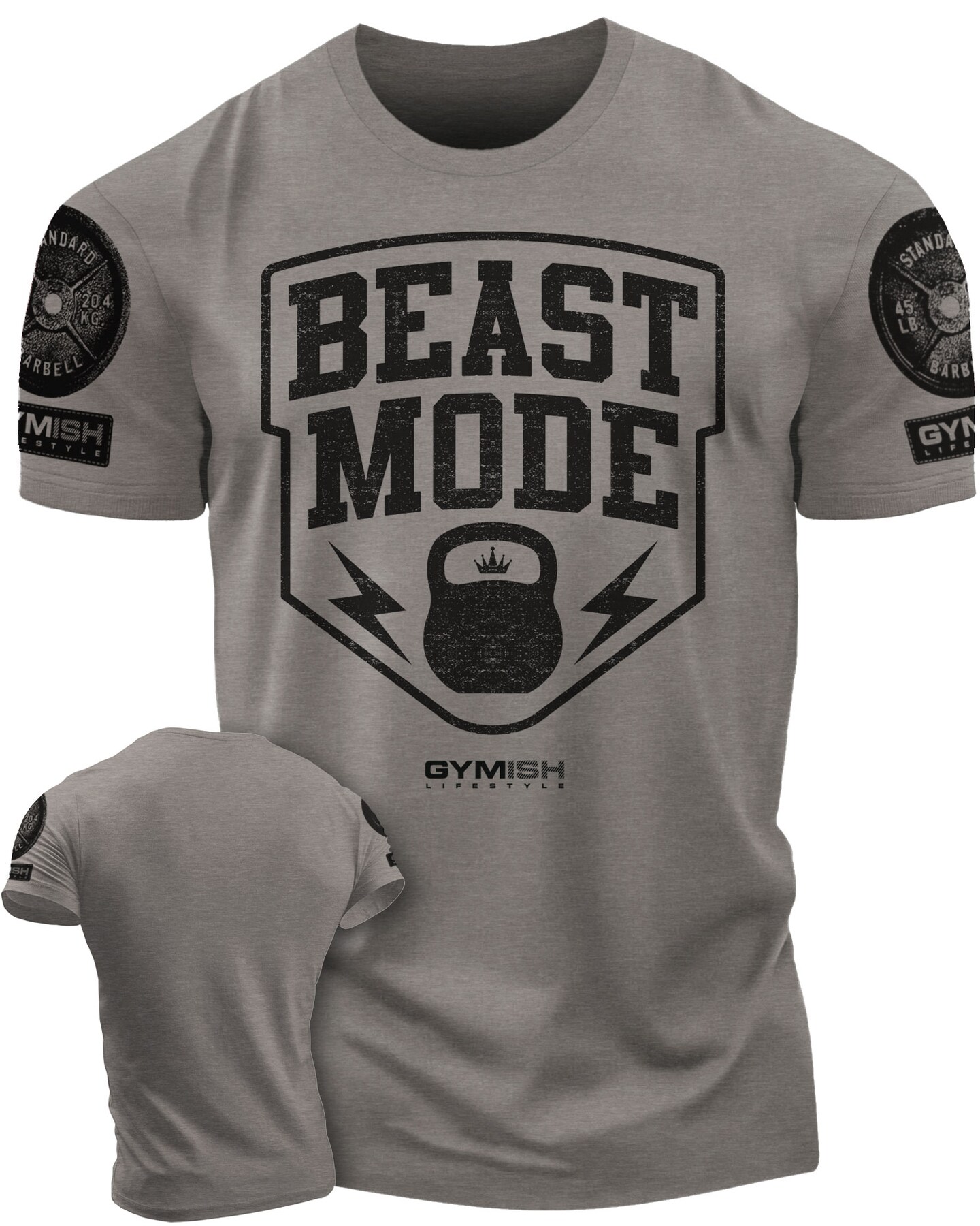 007. Beast Mode Funny Motivational Workout Gym T-Shirt for Men - image45