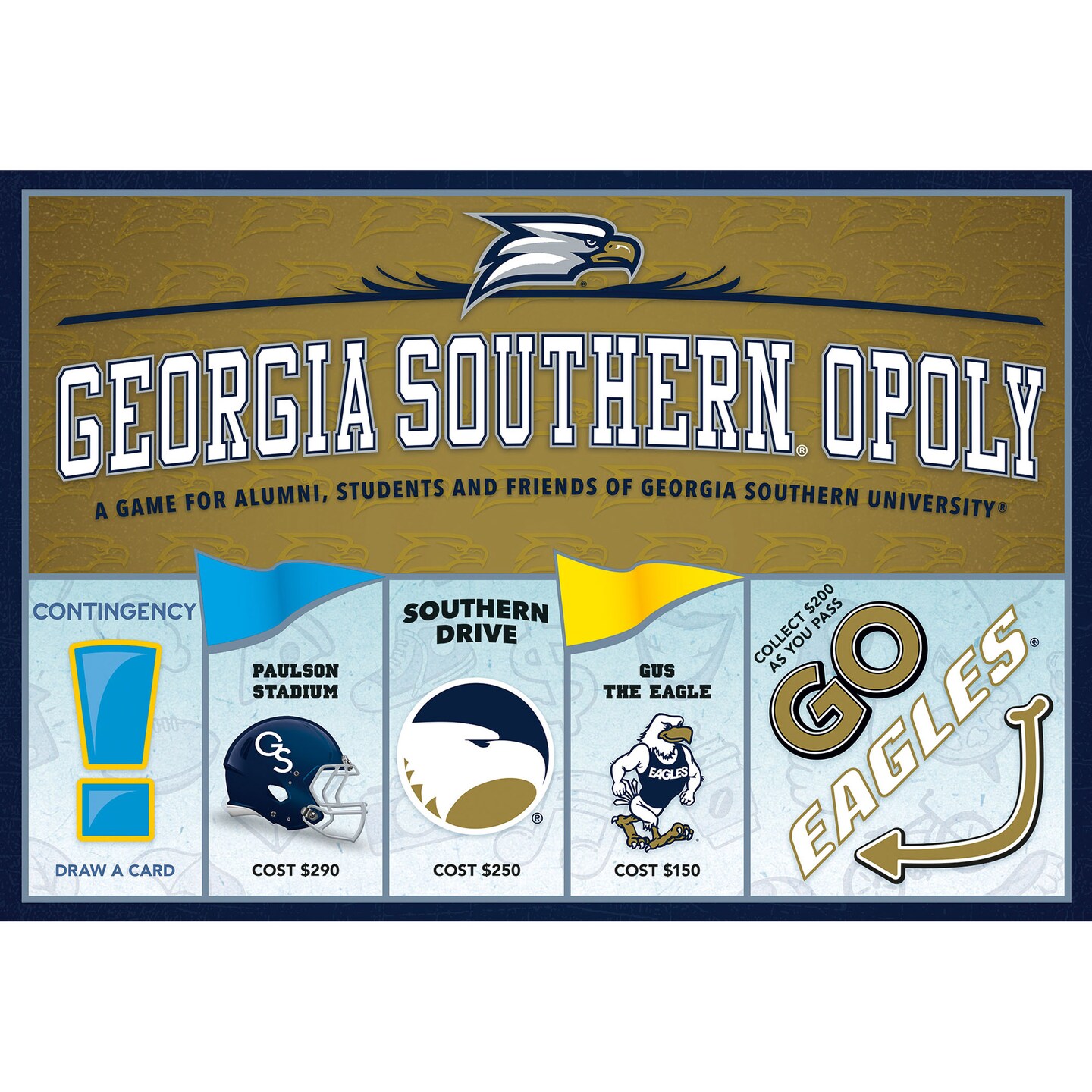 Late For The Sky: University Georgia Southern-Opoly Monopoly Board Game