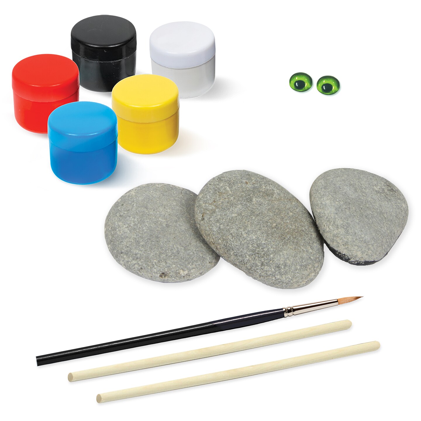 Animal Rock Painting Box Set - DIY Rock Painting for Adults - Rocks, Brush, Paint Included - Mandala Stone Artist - Create Rock Artwork at Home - Arts and Craft for Adults - Adult Hobbies