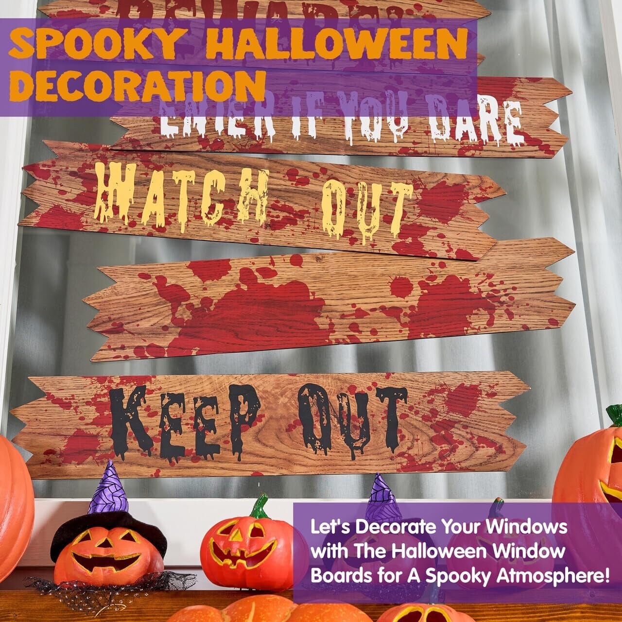 10 Pcs Haunted Window Boards