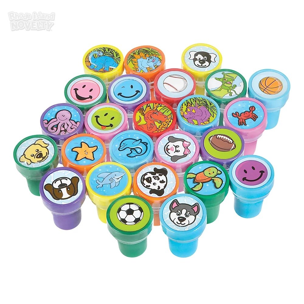 Rhode Island Novelty 50 Pack Plastic Stamps Favor Party Gift Bag Fillers Prize Prizes Assortment