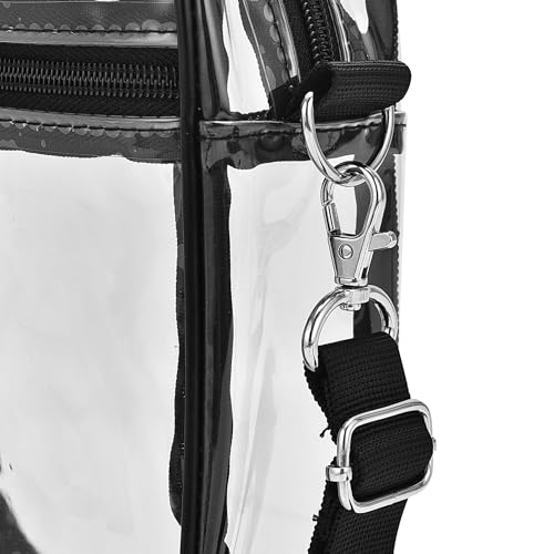 Clear Purse Stadium Clear Messenger Bag Stadium Approved for Men and Women Clear CrossBody Bag