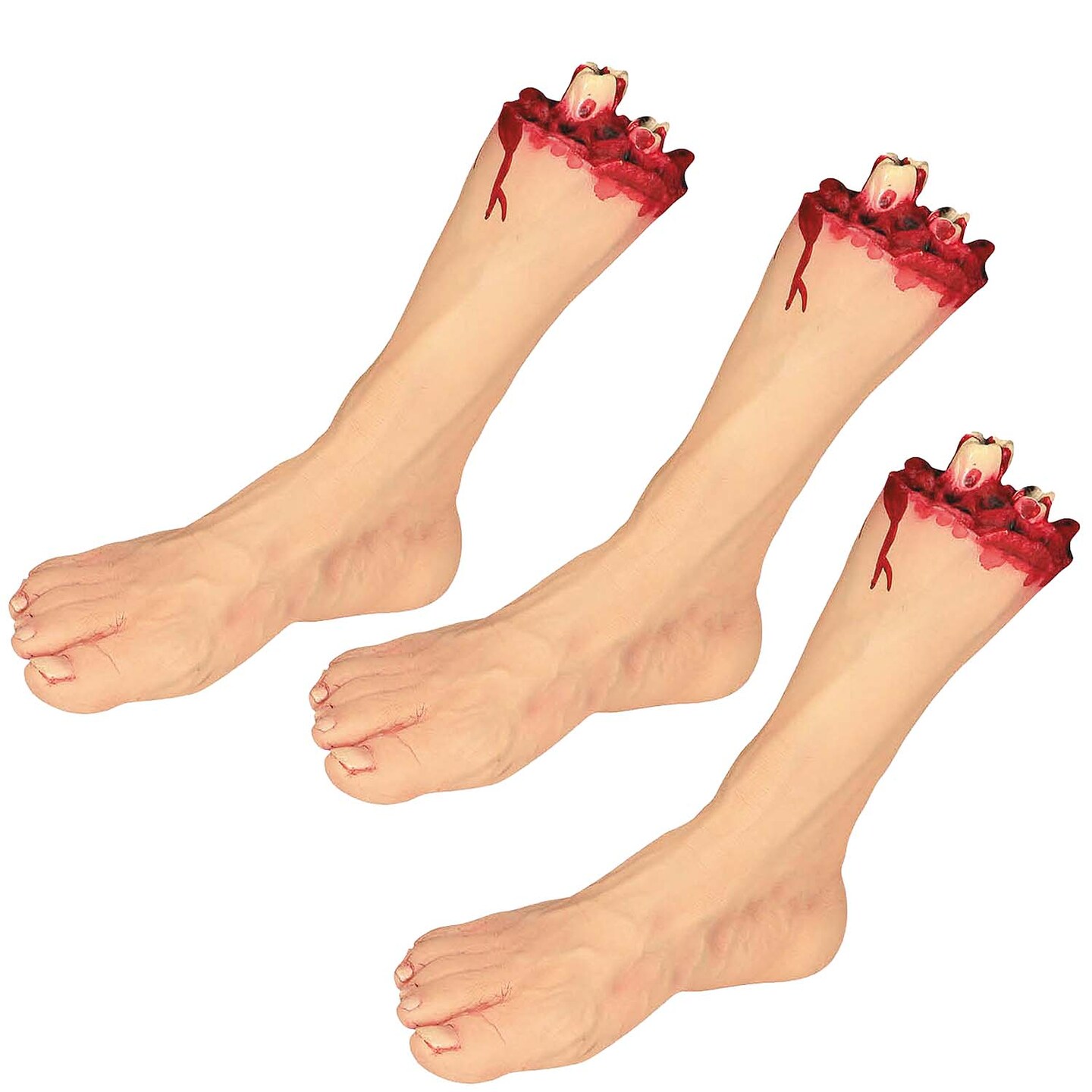 9&#x22; x 11&#x22; Severed Plastic Foot Halloween Tabletop Decoration