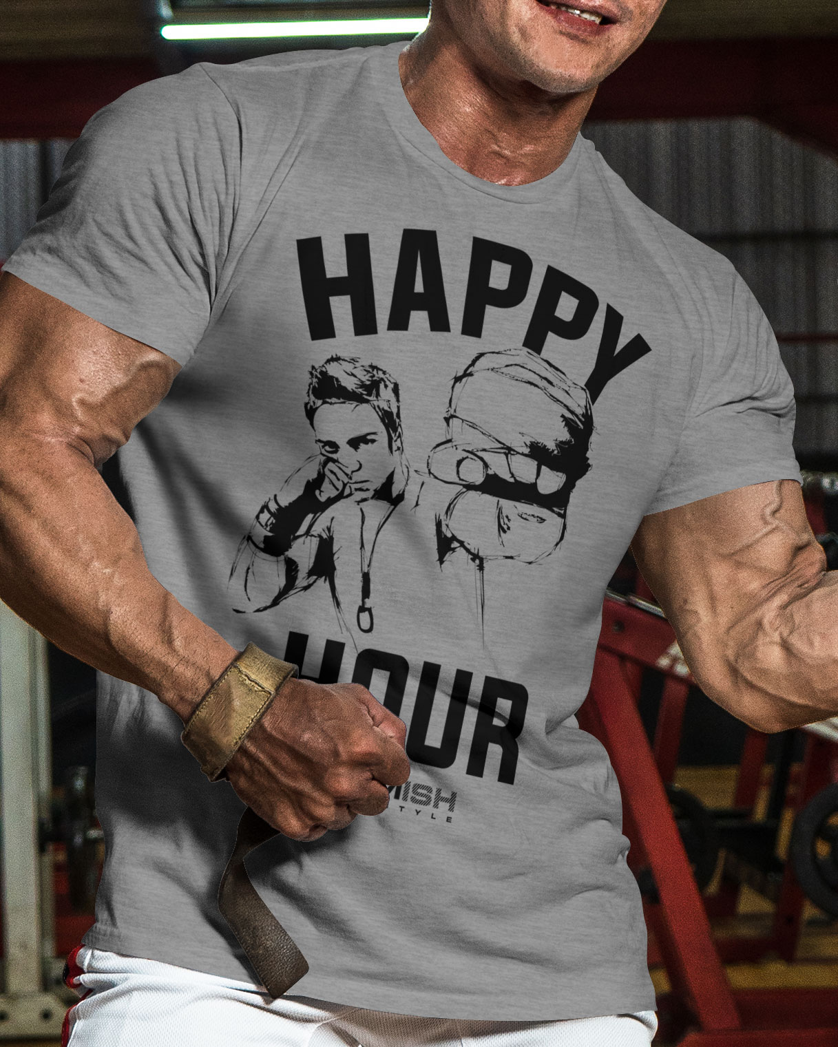 039. Kickboxer Funny Motivational Workout Gym T-Shirt for Men - image27