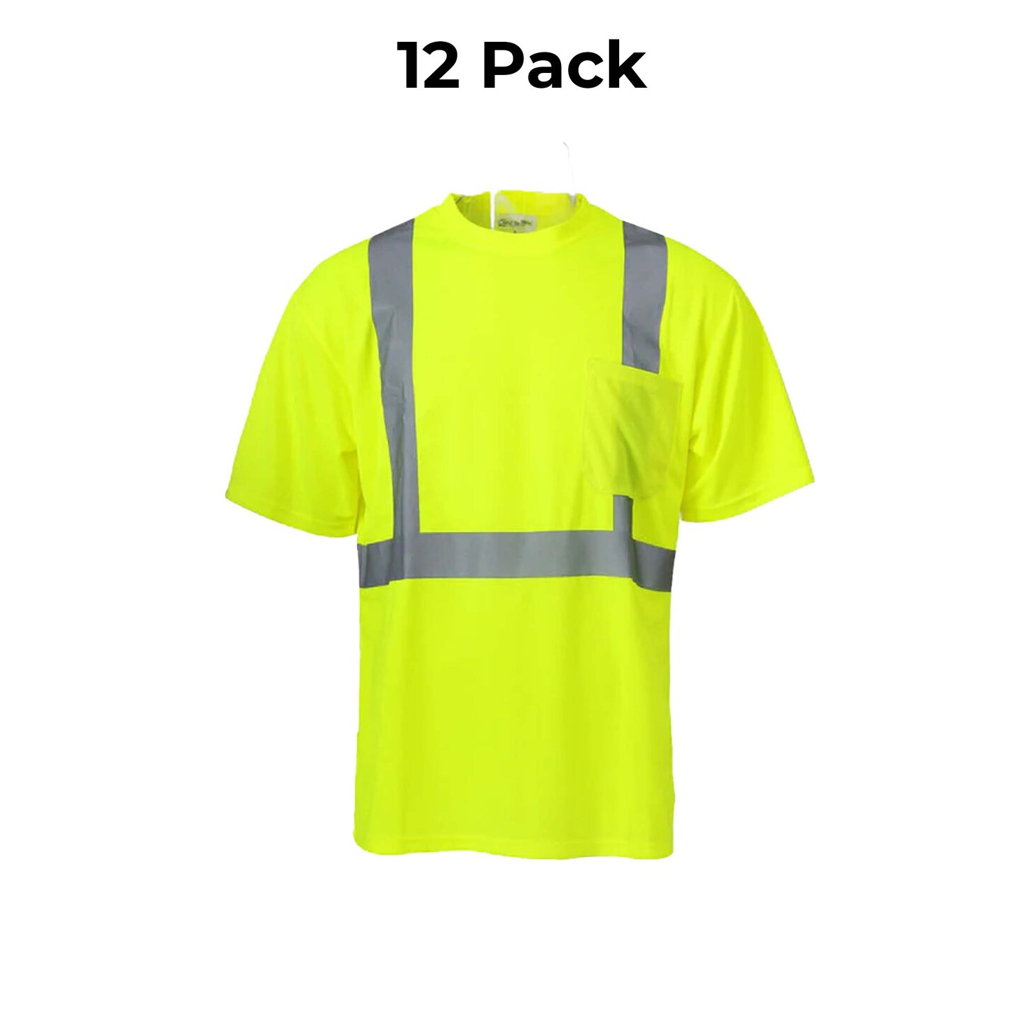 High Visibility Safety T-Shirt with reflective stripe
