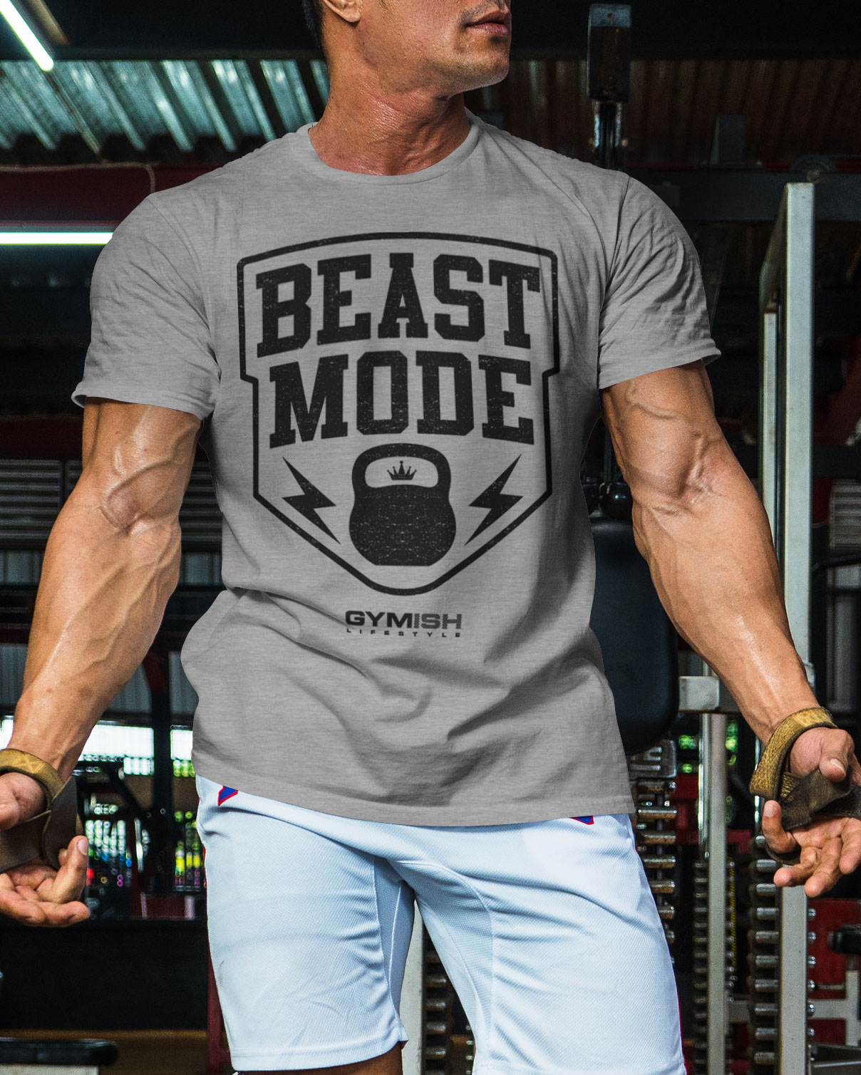 007. Beast Mode Funny Motivational Workout Gym T-Shirt for Men - image28