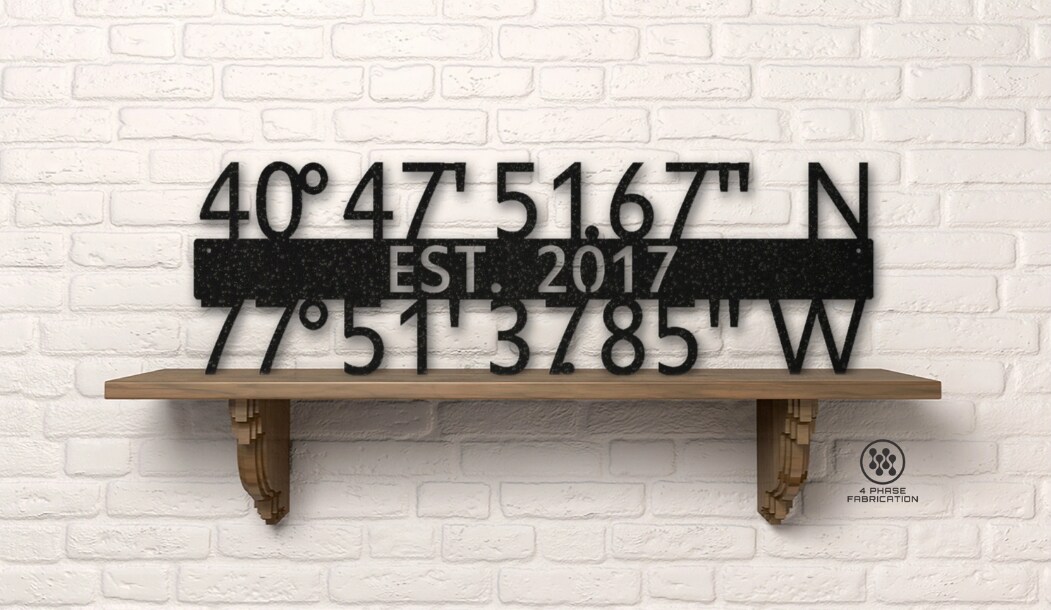 GPS coordinates sign, GPS Sign, Latitude Longitude Sign, Home Coordinates newest Sign, Custom Coordinates, Wedding Sign, Wedding Coordinates Sign