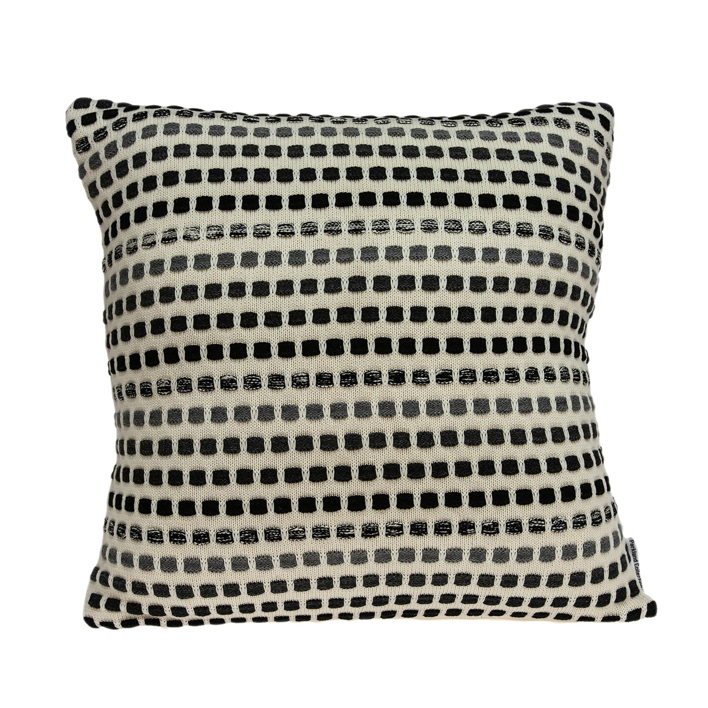 Edge Collections - 20 x 20 x 7 - Beige - Modern Knitted Decorative Throw Pillow - 1 Piece