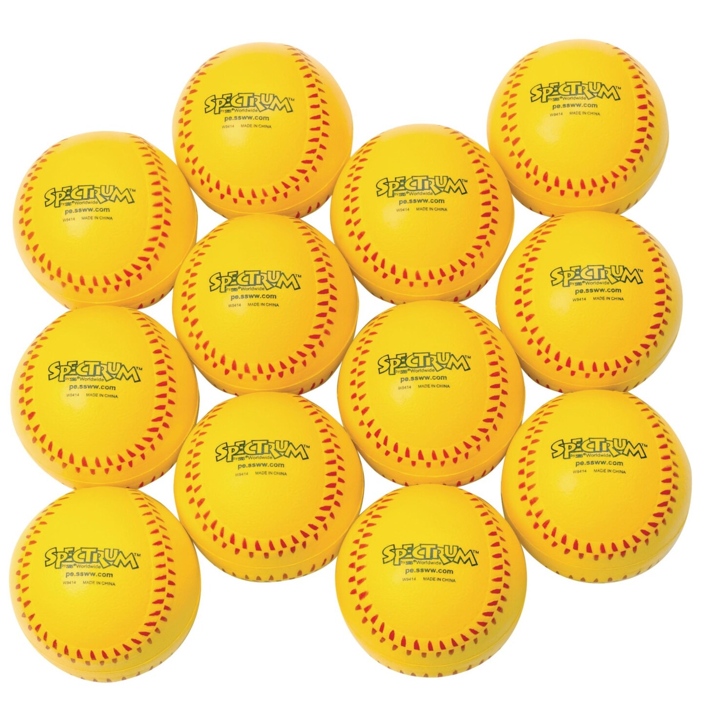Spectrum&#x2122; Foam Softballs, 11&#x22; (Pack of 12)