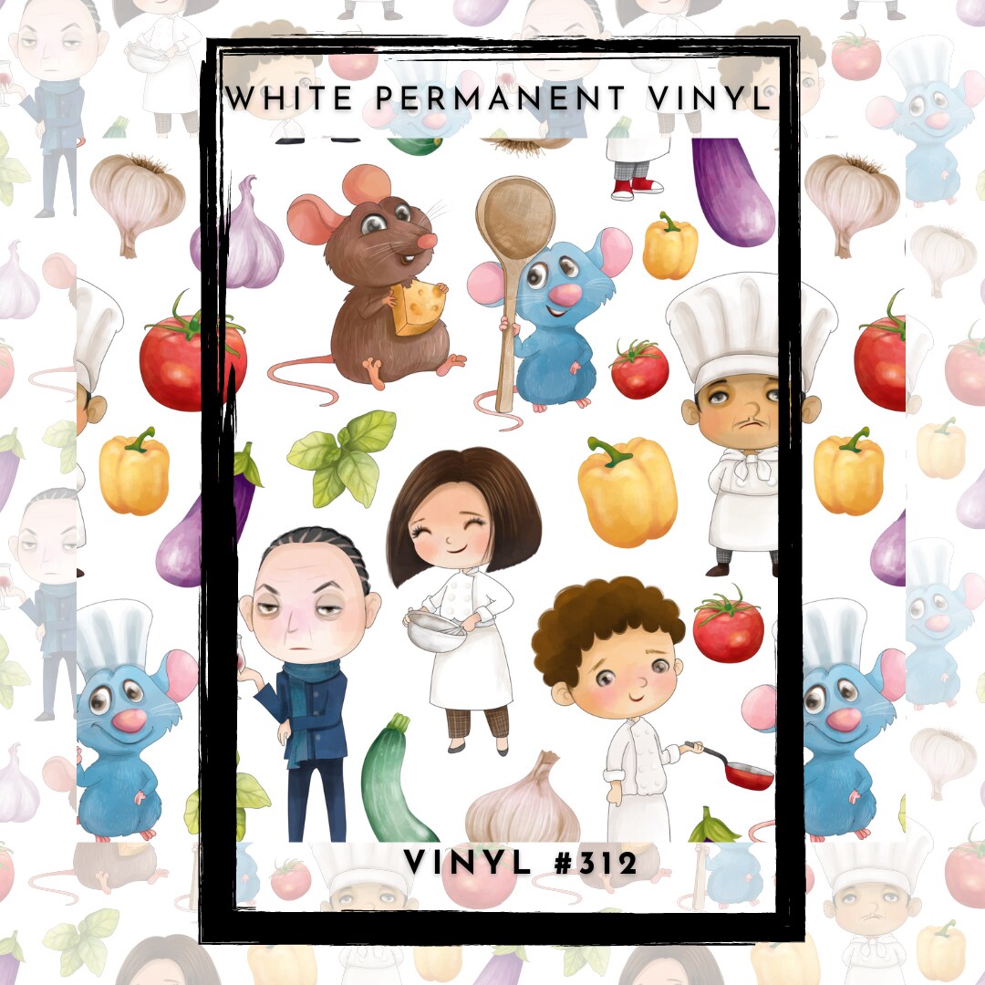 #312 Cute Characters 12x12 Pattern Vinyl