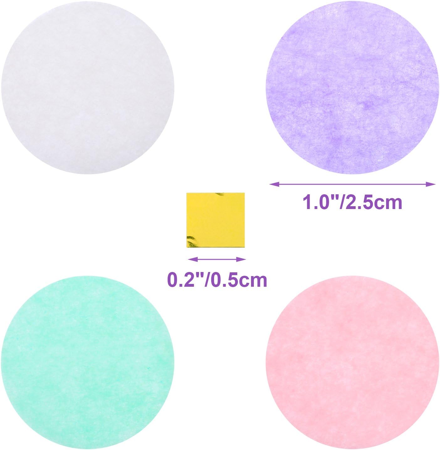 Pastel Table Confetti Unicorn Confetti 1 Inch Round Tissue for Baby Shower Unicorn Birthday Party Decoration, 1.76 oz(Mint Green, Purple, Pink, Cream)