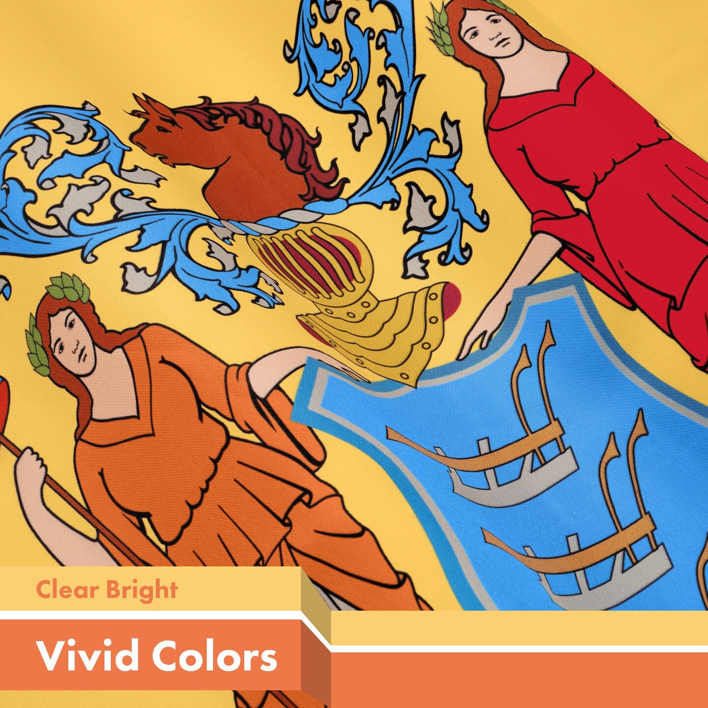 G128 2 Pack: New Jersey NJ | 3x5 Ft | LiteWeave Pro Series Printed 300D Polyester | Indoor/Outdoor, Vibrant Colors, Brass Grommets, Thicker and More Durable Than 100D 75D Polyester