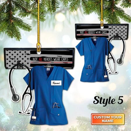 Personalized Nurse Not All Heroes Wear Capes Ornament, Christmas Gift For  Nurse, Nurse Ornament, Nurse Gift, Christmas Tree Decor |MC1485 |  MakerPlace by Michaels, image size:1080x1080