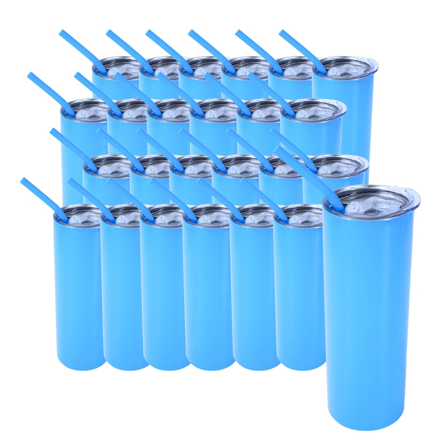 ProSub 20oz Epoxy & Engravable Coated Stainless Steel Skinny Tumbler - Blue