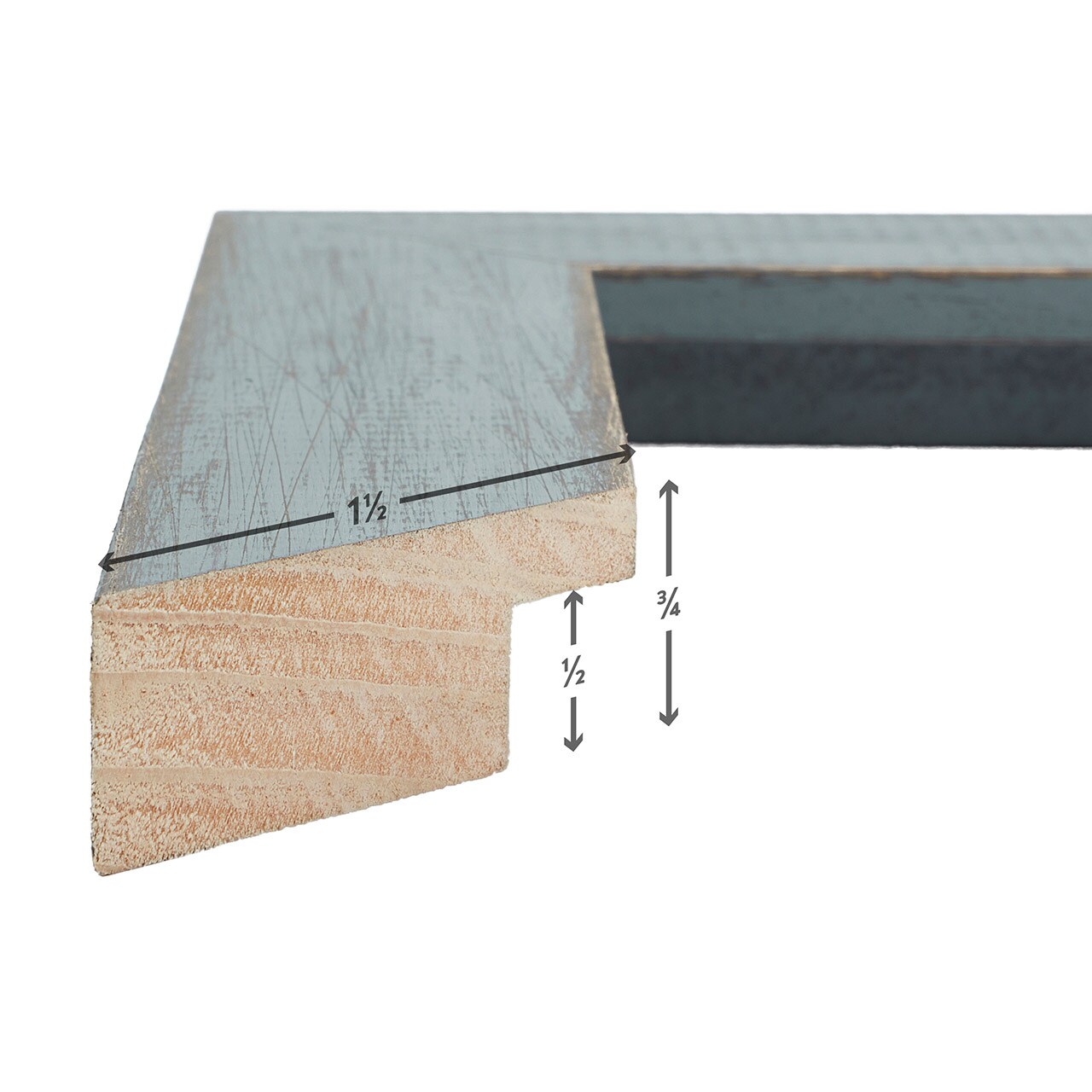 8x12 Picture Frame, Jasper 1.5 Inch Wood Moulding, Wall Display Frame for Art, Posters, or Photos by wallsthatspeak