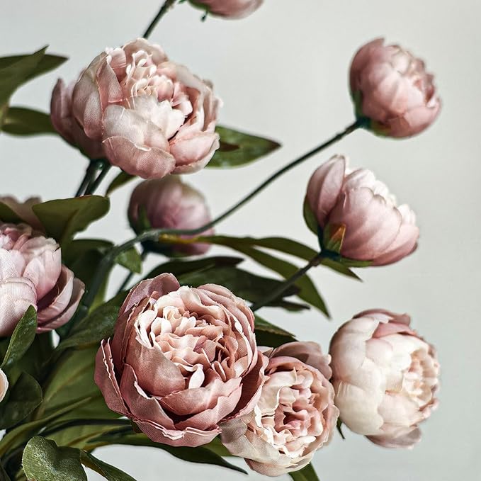 6Pcs Artificial Peony Flowers 27