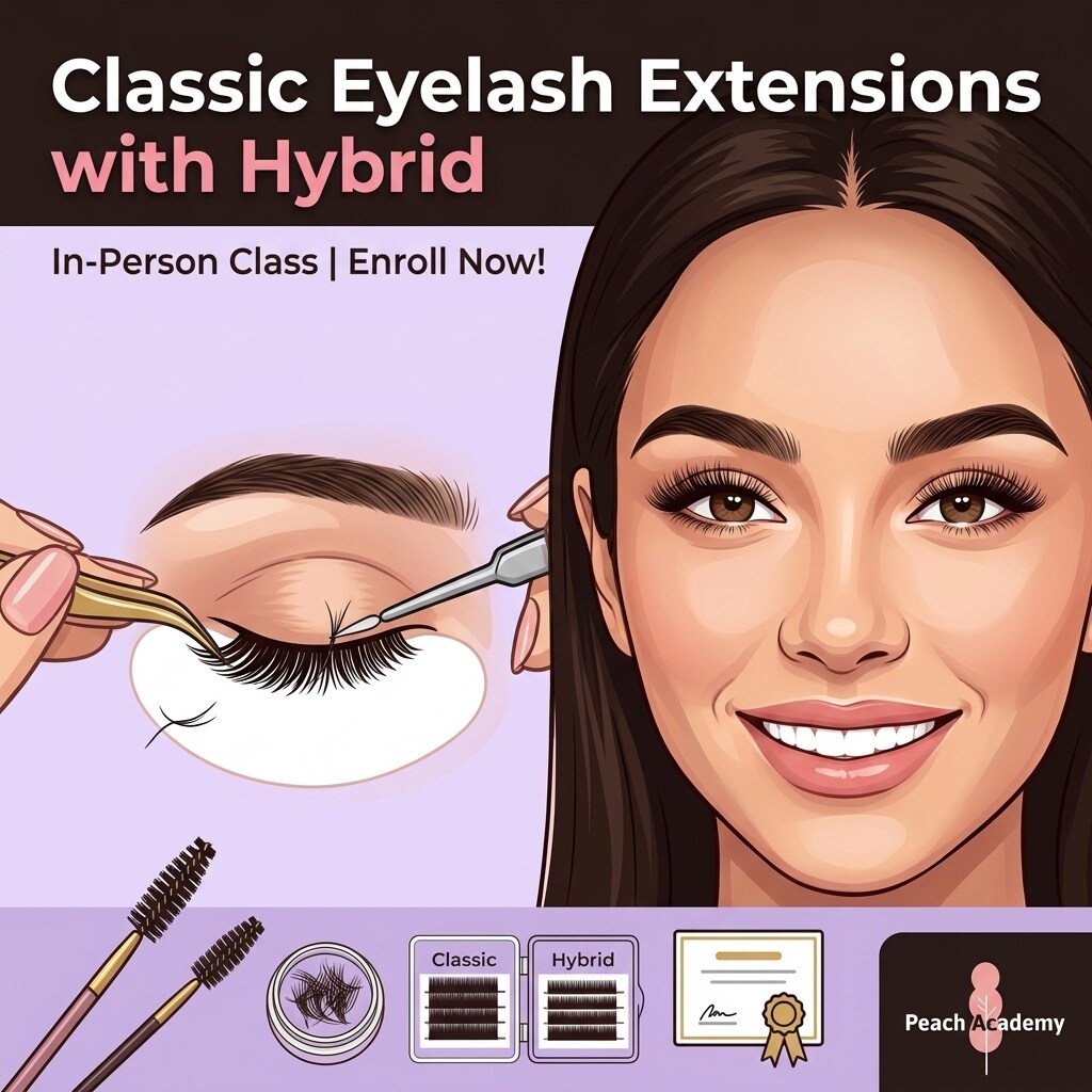 Classic Eyelash Extensions w Hybrid Class