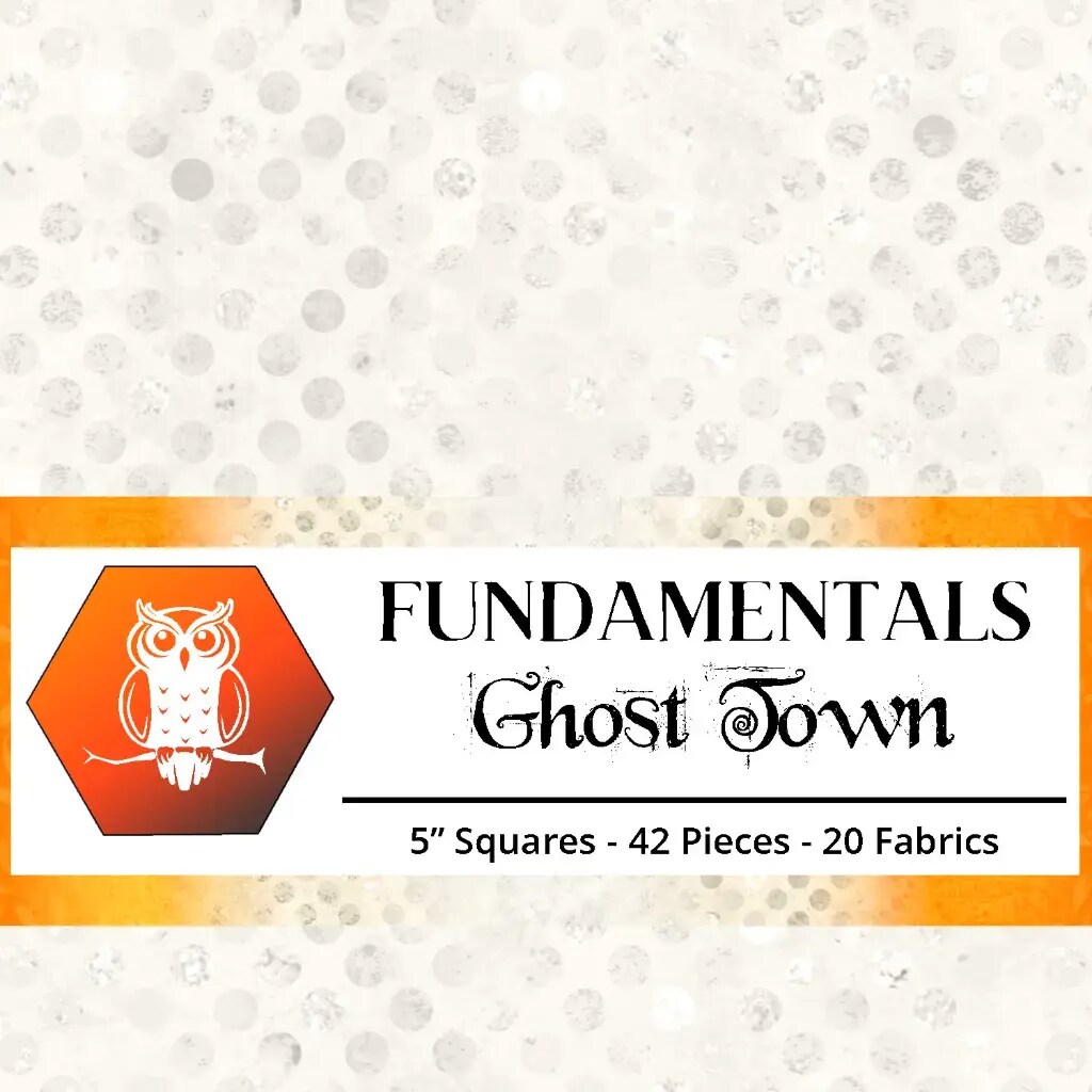 Fabric Lumin White Owl Textiles Fundamentals Ghost Town 42pc 5