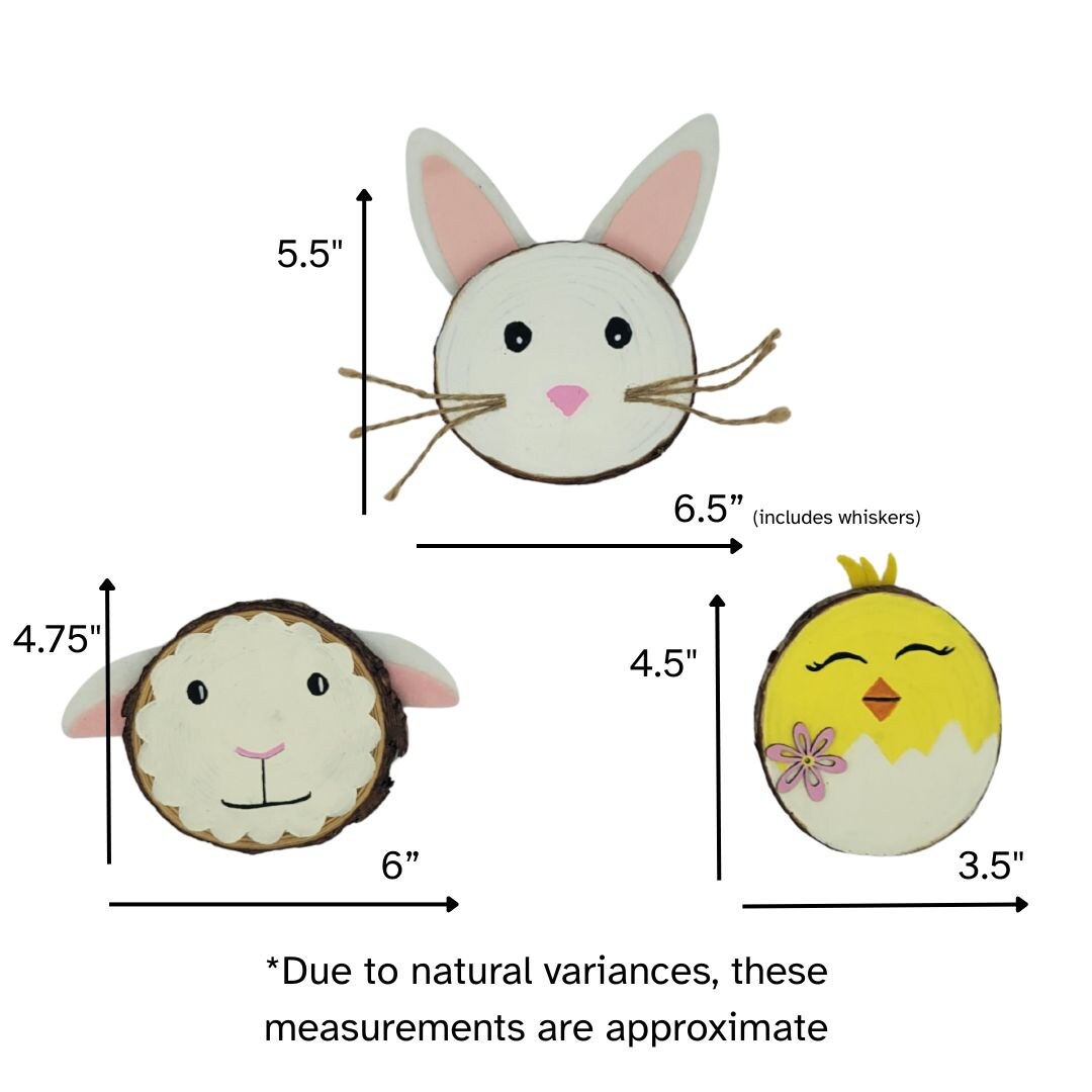 Ink and Trinket Kids Easter Craft for Kids, Natural Wood Painting Kit