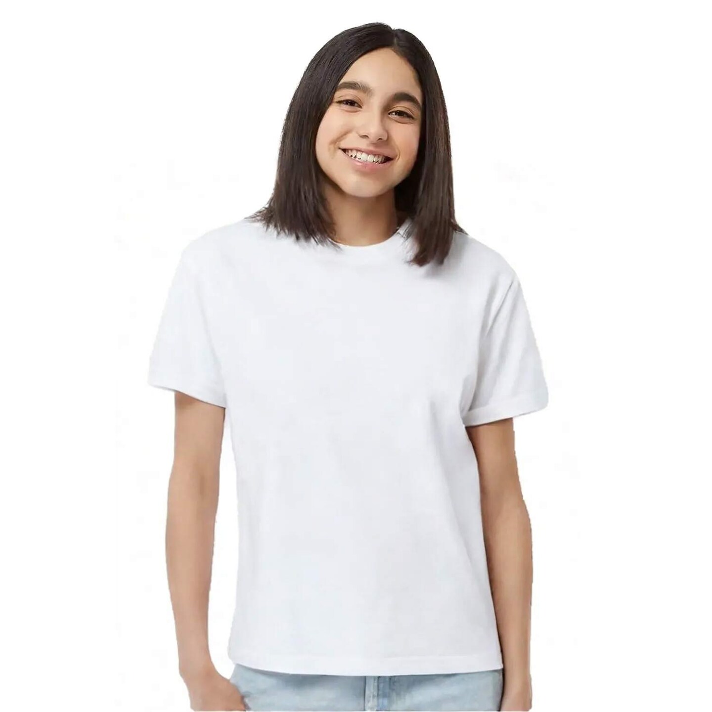 Youth Soft Touch Crewneck T-Shirt for School, Sports & Everyday Casual Wear