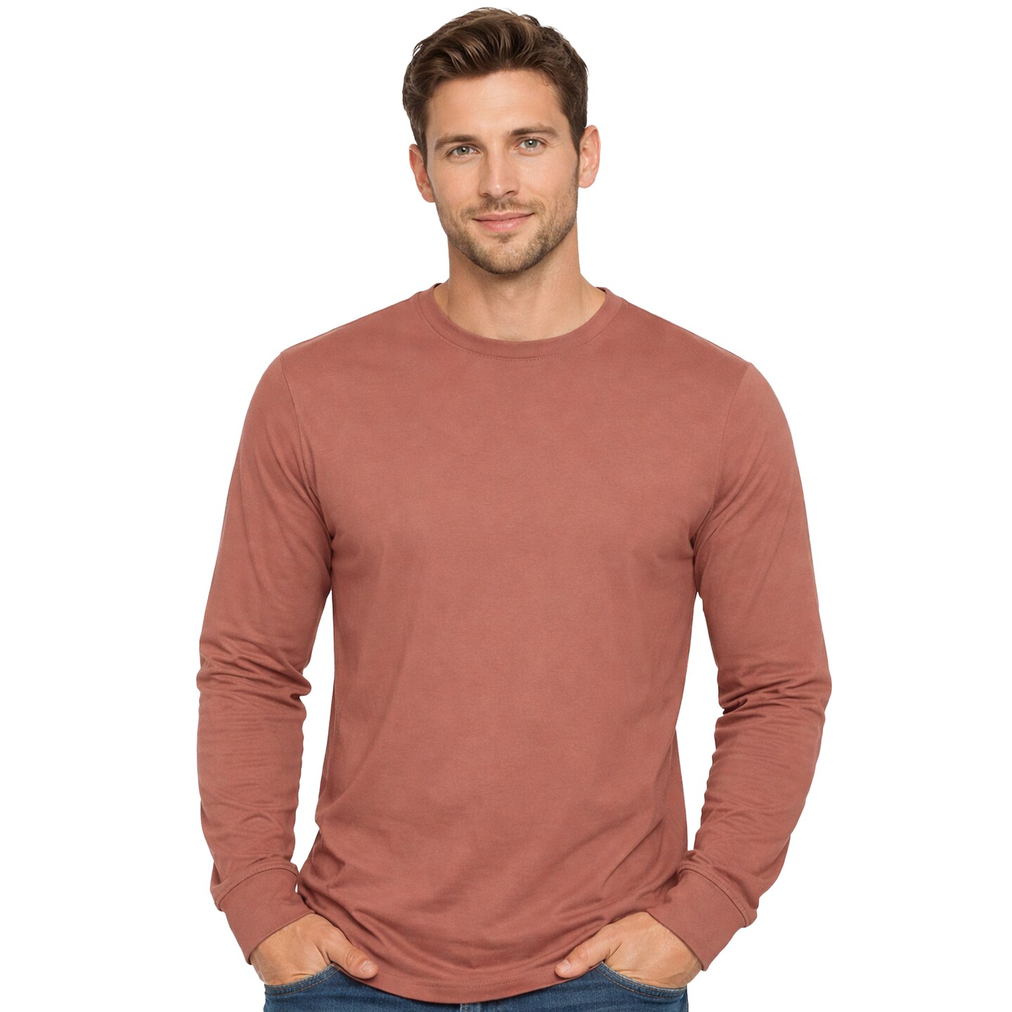 BELLA + CANVAS® Long Sleeve T-Shirt, Men’s Heavy Cotton Jersey Tee