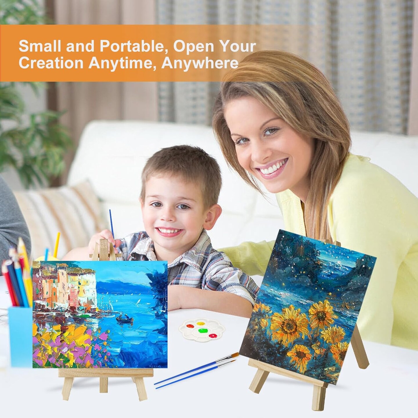 10 Pack Canvas Painting Kit for Adults
