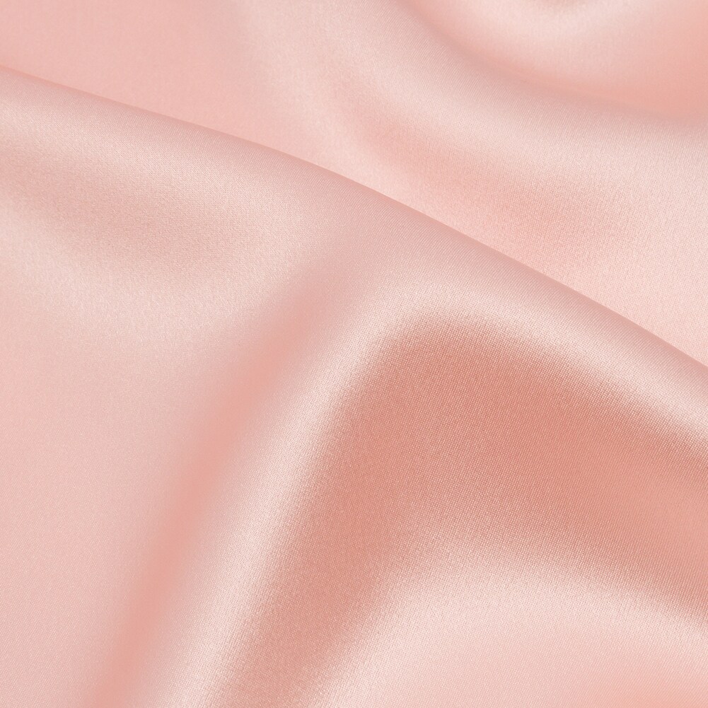 1 Yard Veiled Rose Silk Charmeuse 44&#x22; Wide Luxury Fabric for Dresses, Gowns &#x26; Blouses