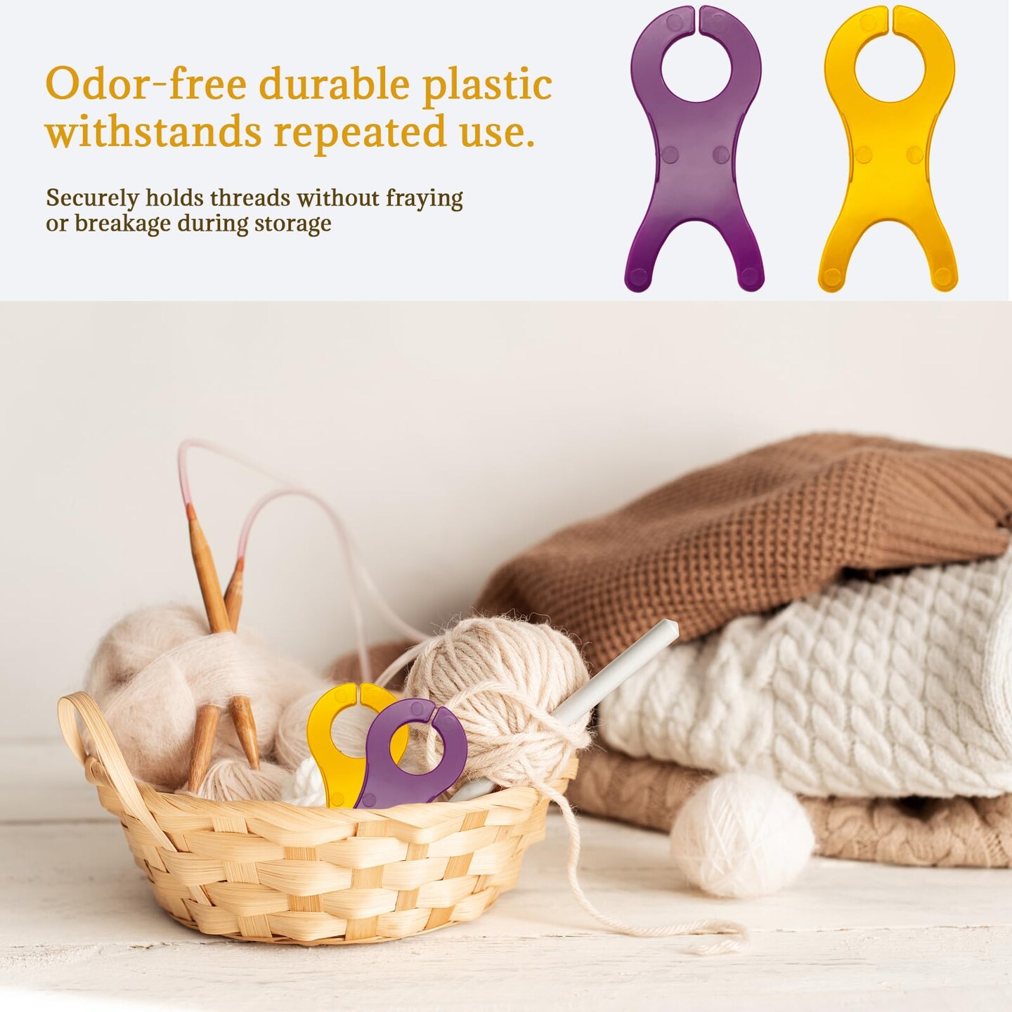 20pcs Yarn Bobbins for Crochet Large Bobbins Spool Tool - 2 Colors, Bobbin Winders Tool Weave Organizer Cross Stitch Thread Spool Organizer