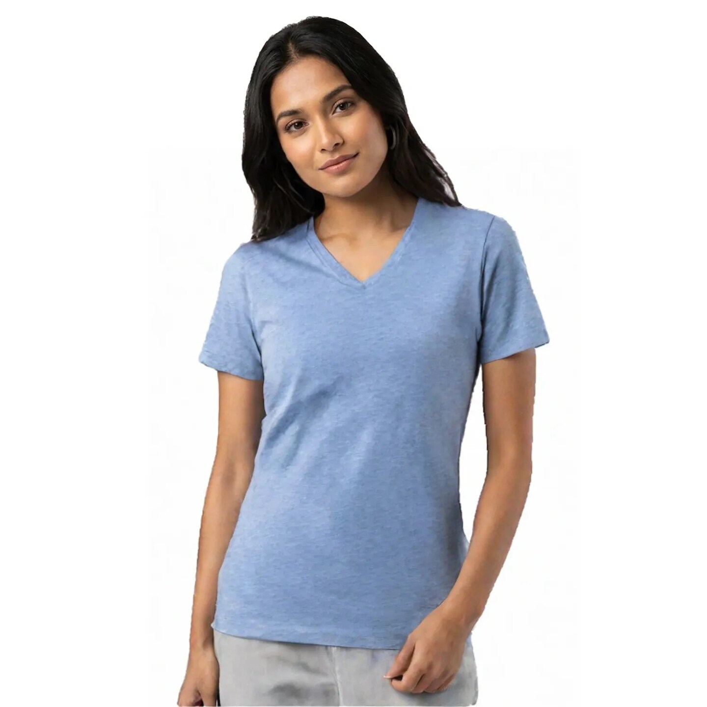 BELLA + CANVAS Triblend V-Neck Tee Soft Lightweight Unisex Retail Fit Everyday Casual Shirt