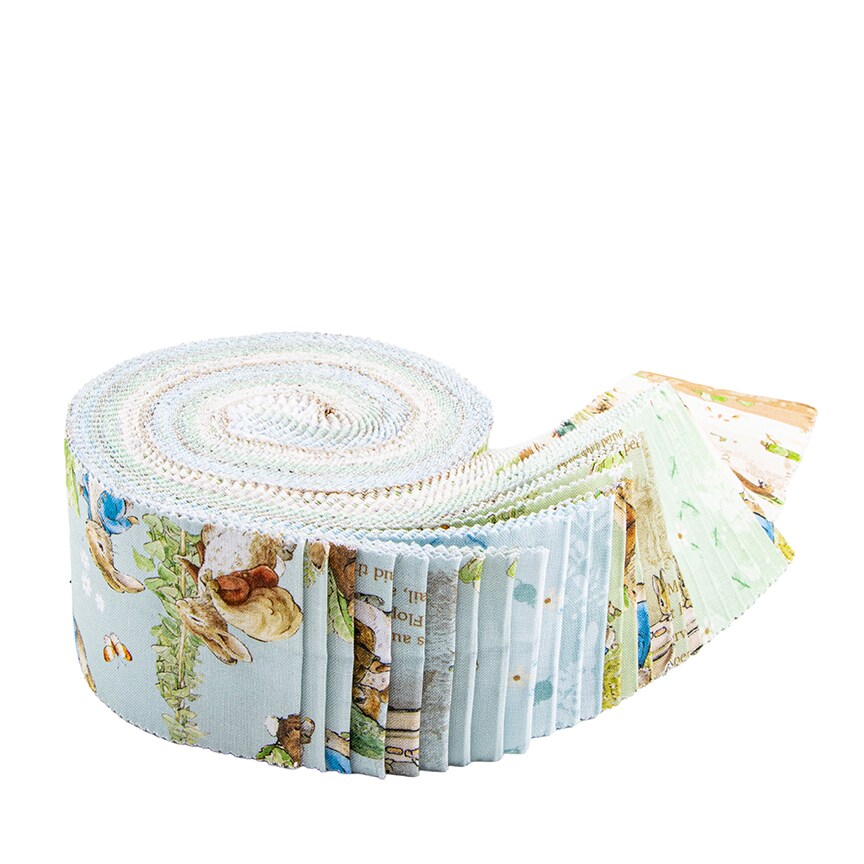 Peter Rabbit and Benjamin Bunny 2.5" Strip Roll (Jelly Roll / Rolie Polie) by Riley Blake Designs for Riley Blake (RP-17250-40)