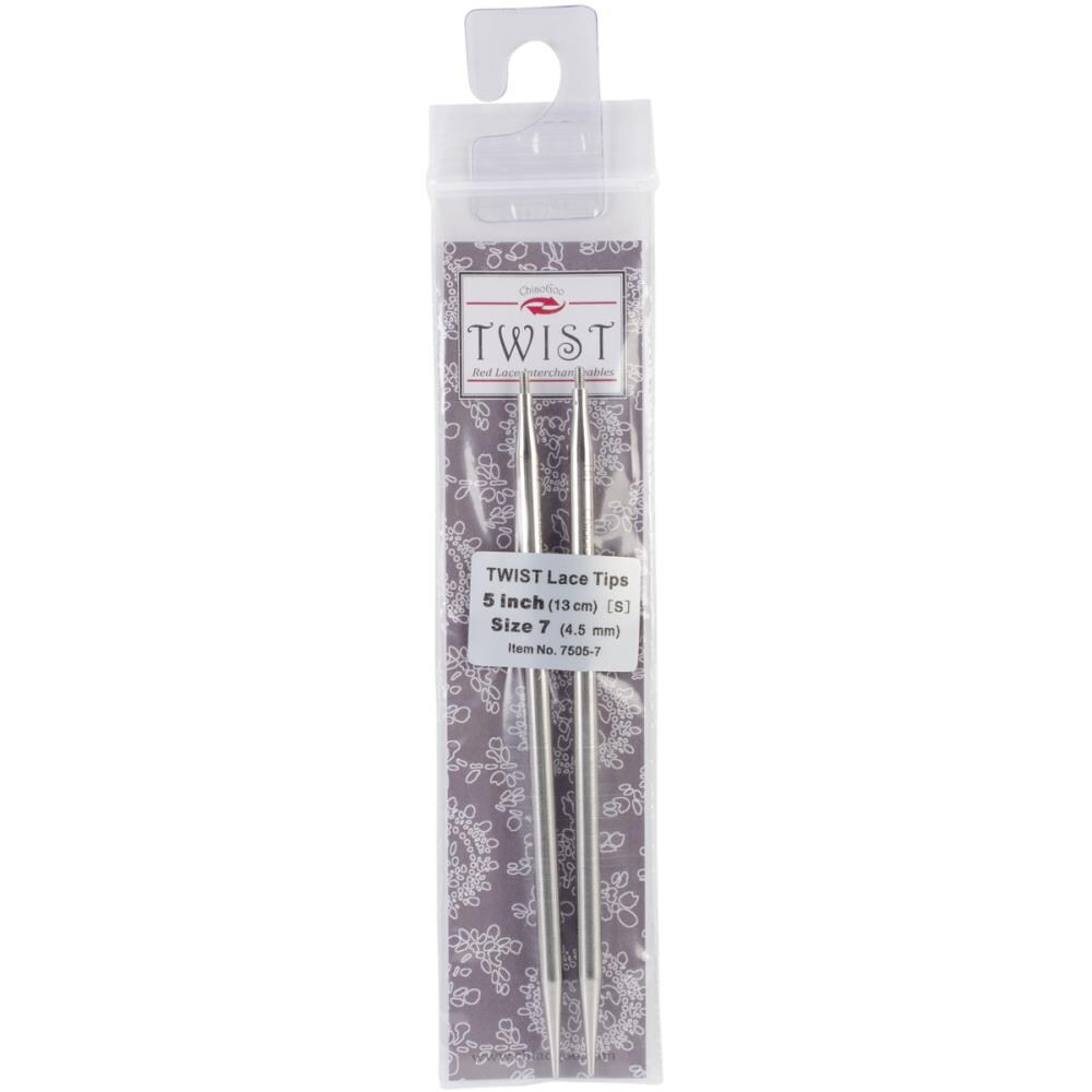 ChiaoGoo TWIST Red Lace Interchangeable Tips 5" - Sizes US 2.5 - 13