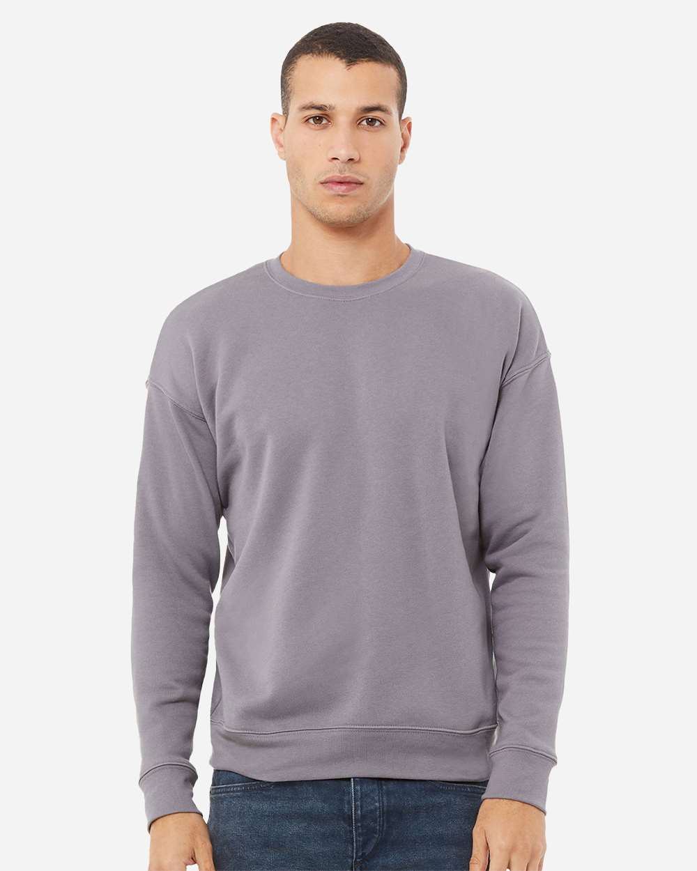 BELLA+CANVAS Sponge Fleece Drop Shoulder Crewneck Sweatshirt for Casual, Streetwear & Layering Wear