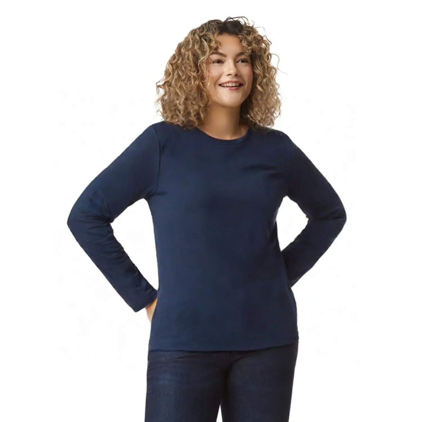 Gildan Softstyle Long Sleeve Crewneck T-Shirt for Everyday Wear, Layering & Custom Printing