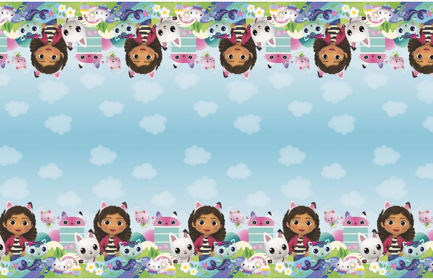 Gabby&#x27;s Dollhouse Rectangular Plastic Table Cover - 54&#x22; x 84&#x22;