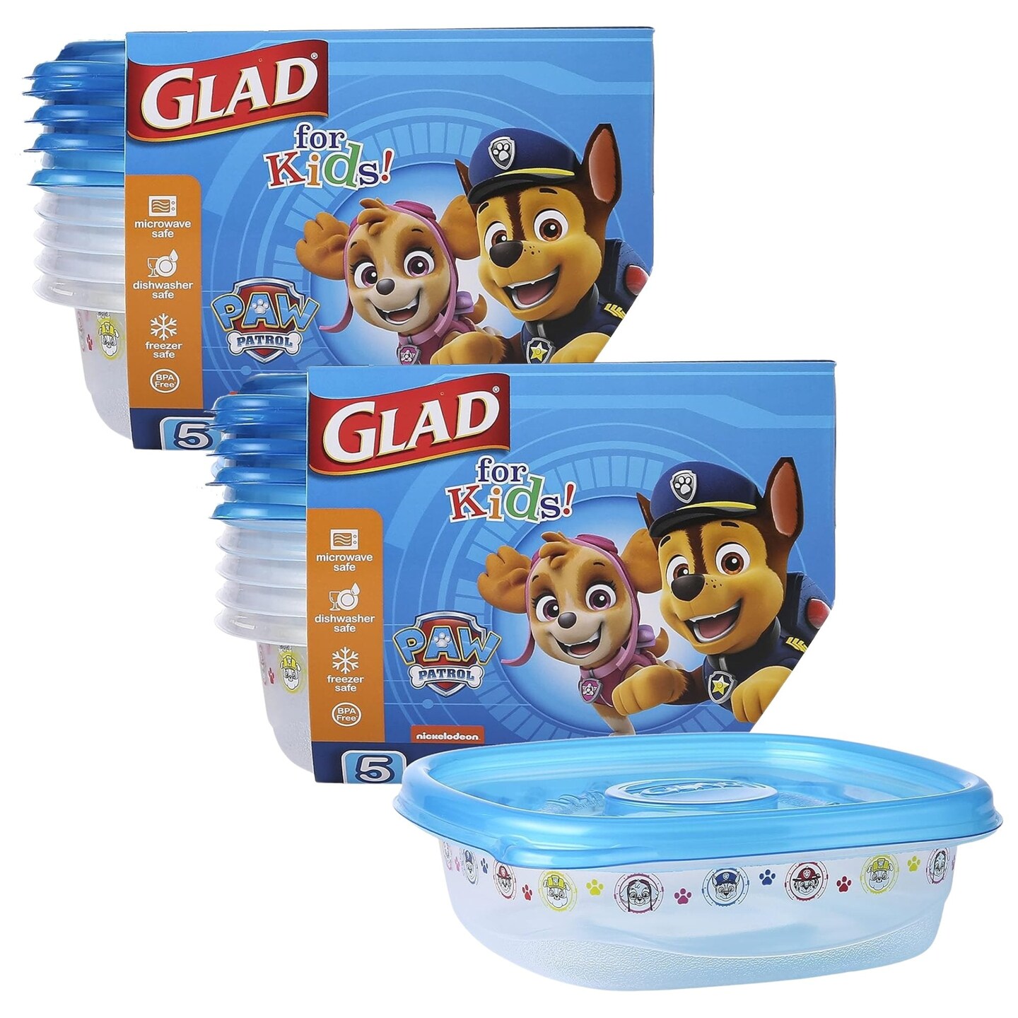Gladware for Kids 25oz Paw Patrol Food Storage Containers - 10ct
