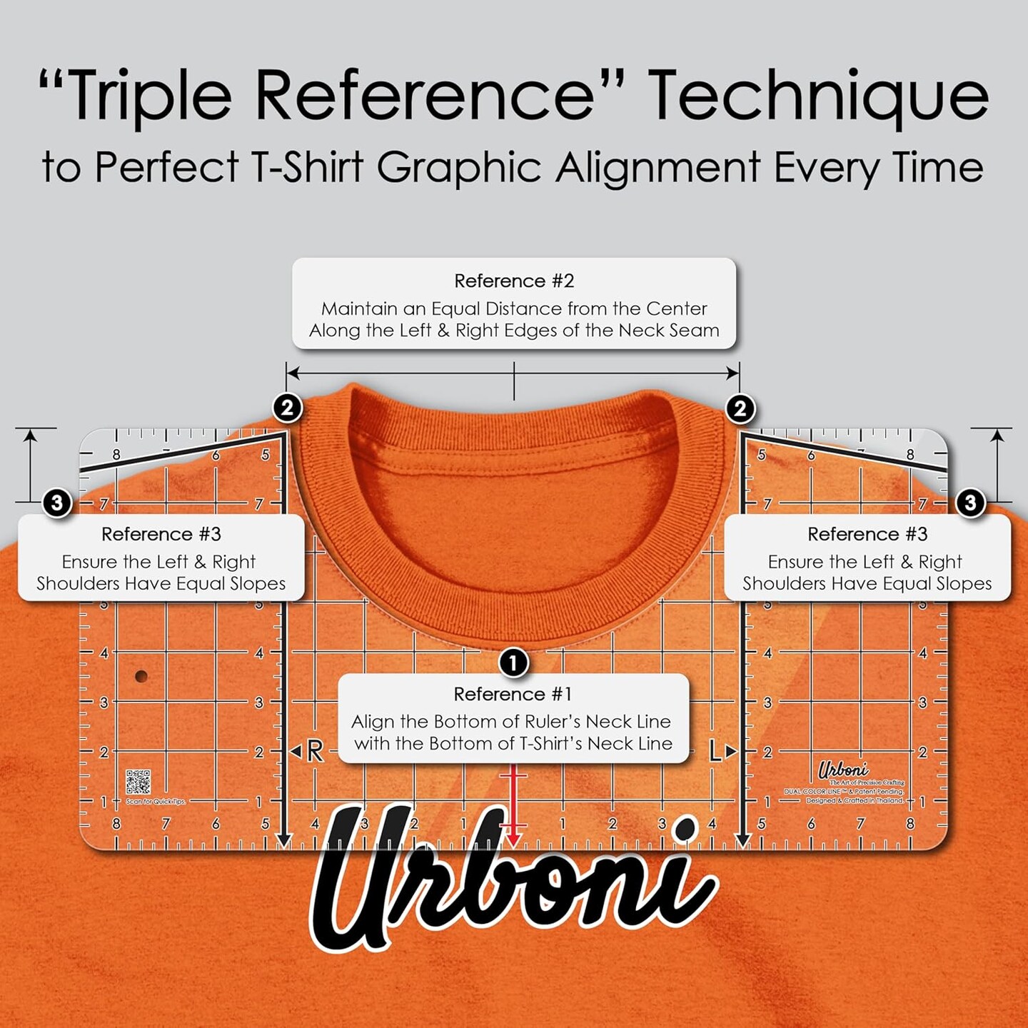 (2025 Upgrade - XL Size) Tshirt Ruler Guide Vinyl Alignment (Clear)