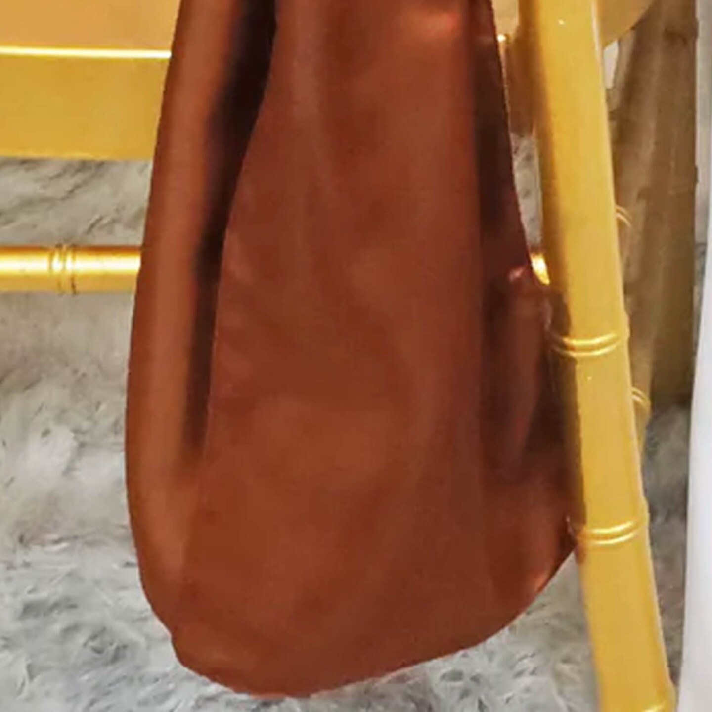 10 Pieces Cognac Satin Chair Sashes 8&#x22;x108&#x22; Elegant Event Decor