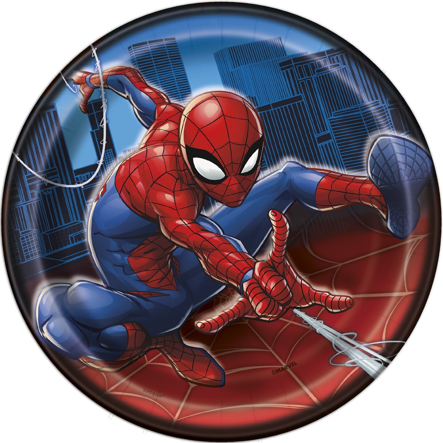 Spider-Man Round 7&#x22; Dessert Plates - 8ct