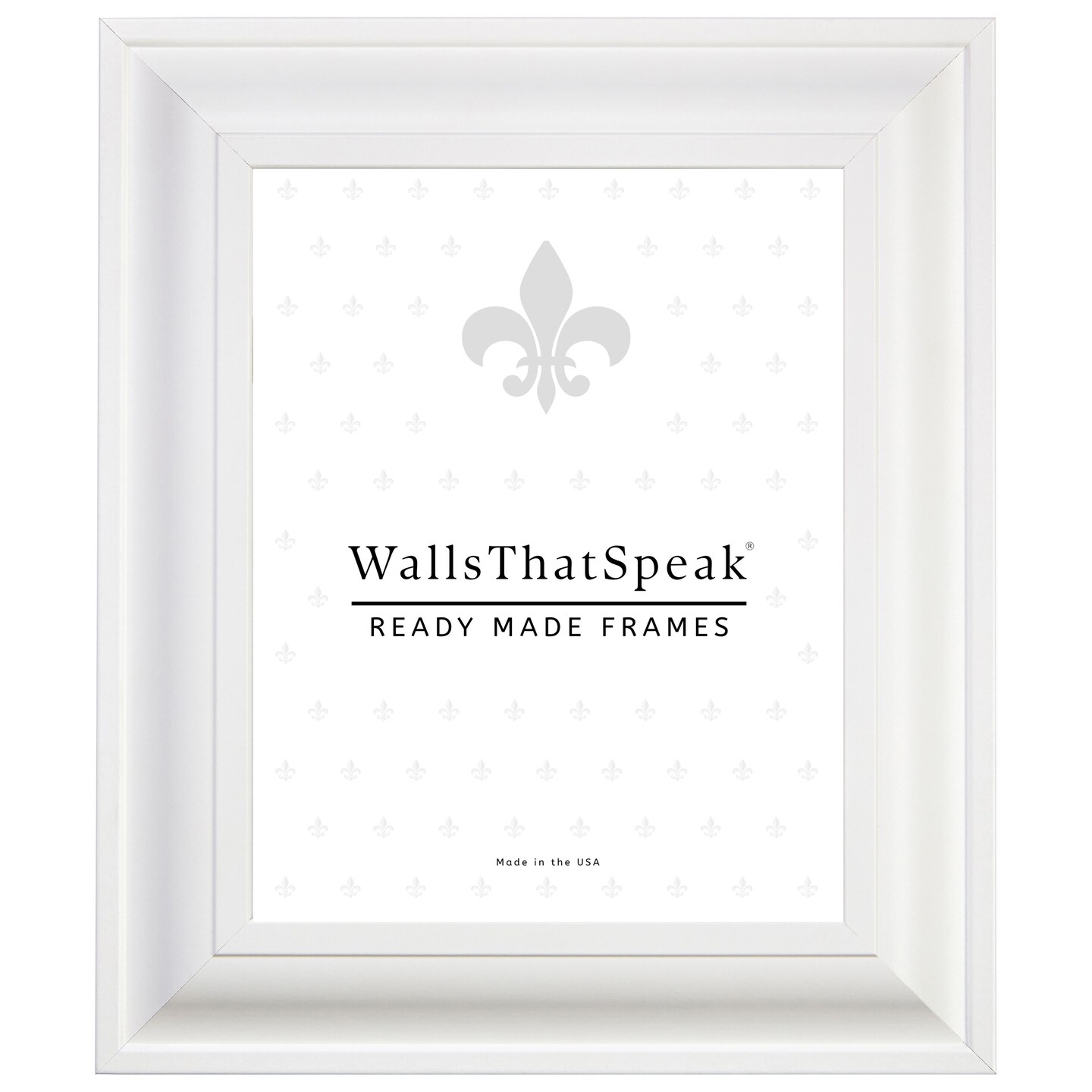 Upscale 2", White Satin Mica Picture Frame by wallsthatspeak