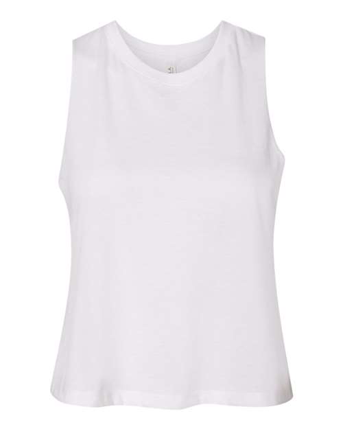 BELLA+CANVAS Racerback Crop Top for Women Gym Wear, Workout, Yoga & Casual Sleeveless Street Style Tank