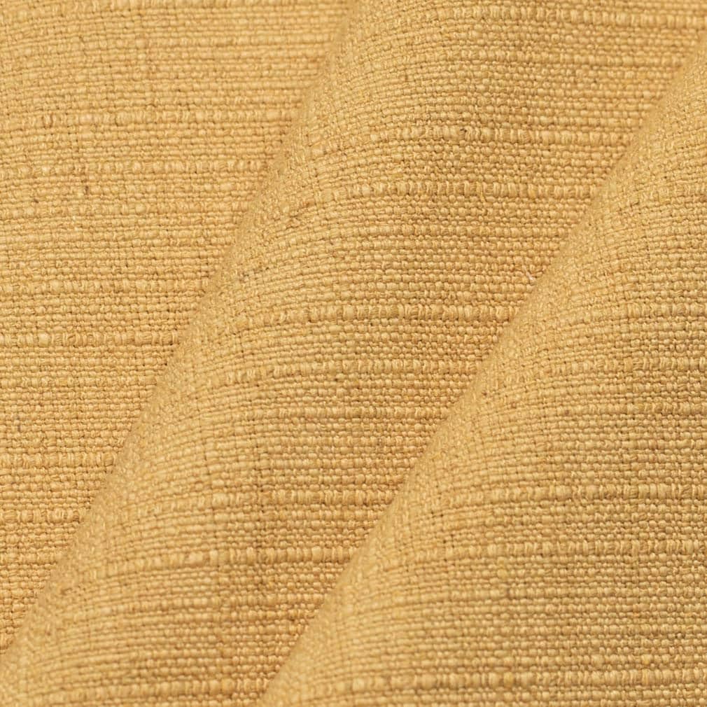 Yellow Linen Look Textured Upholstery Fabric by The Yard - SKU: Giselle Goldenrod