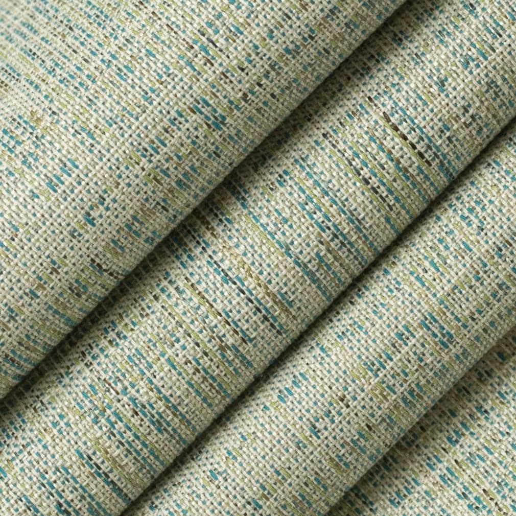 Aqua Stain Resistant Performance Pet Friendly Abstract Woven Pattern Upholstery Fabric by The Yard - SKU: Caleb Seafoam