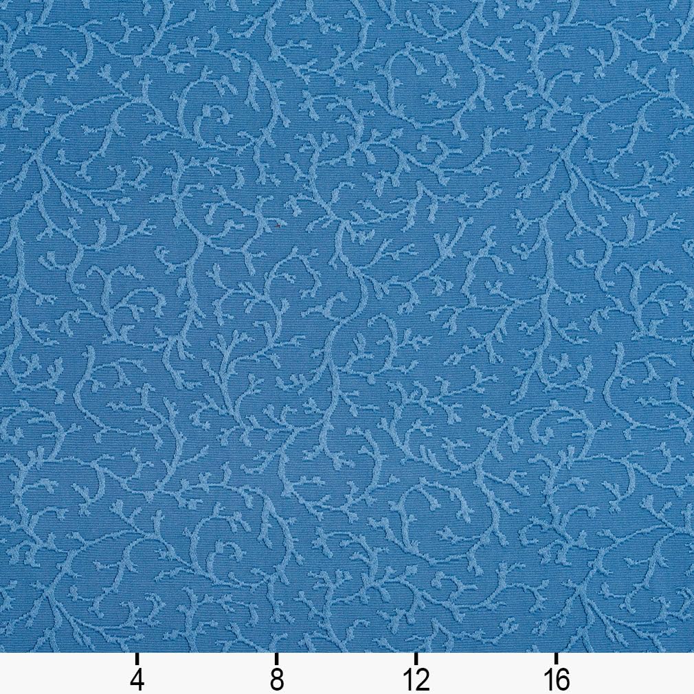 Blue Abstract Matelasse Woven Pattern Upholstery Fabric by The Yard - SKU: Crowder Blue